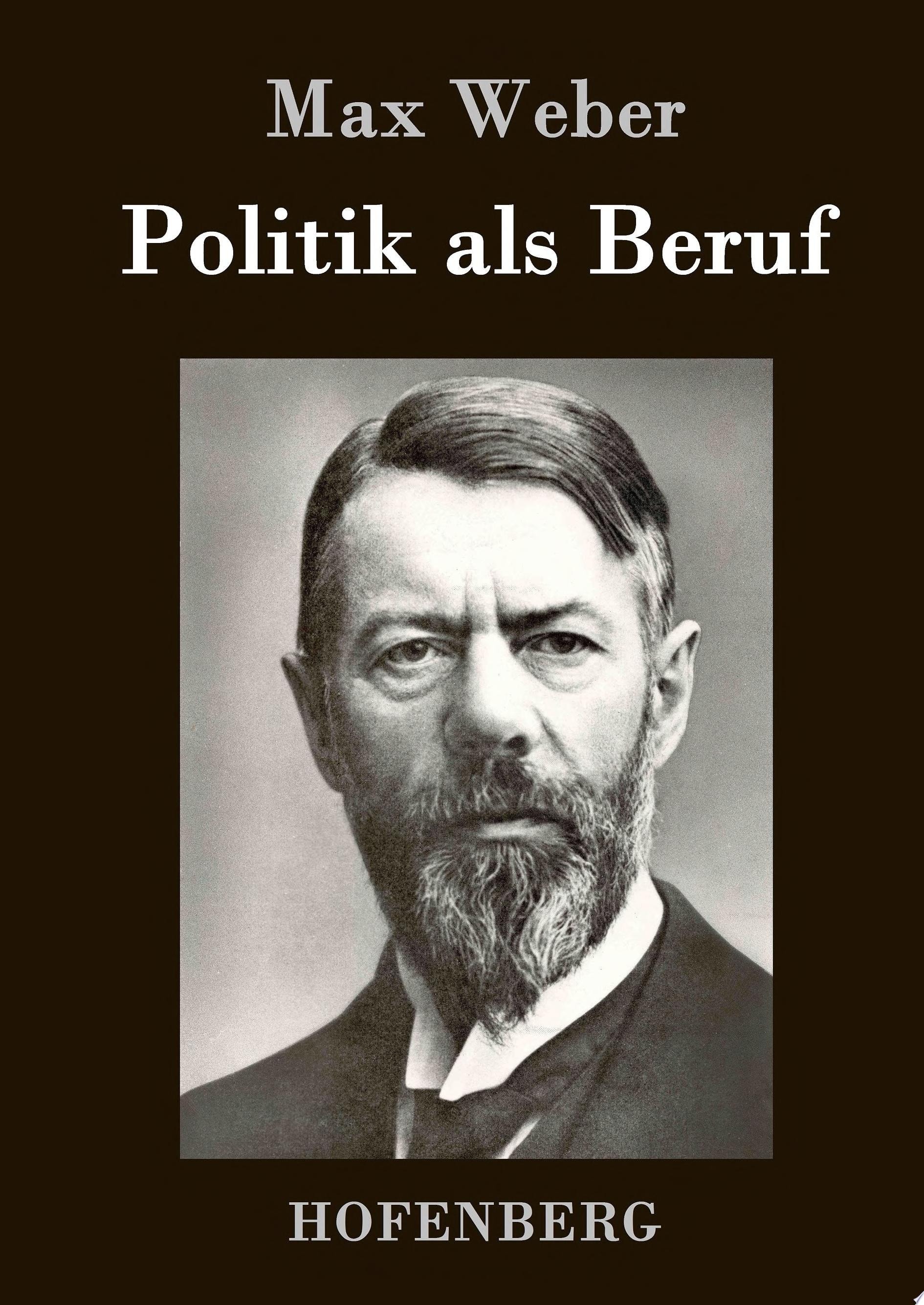 Politik Als Beruf