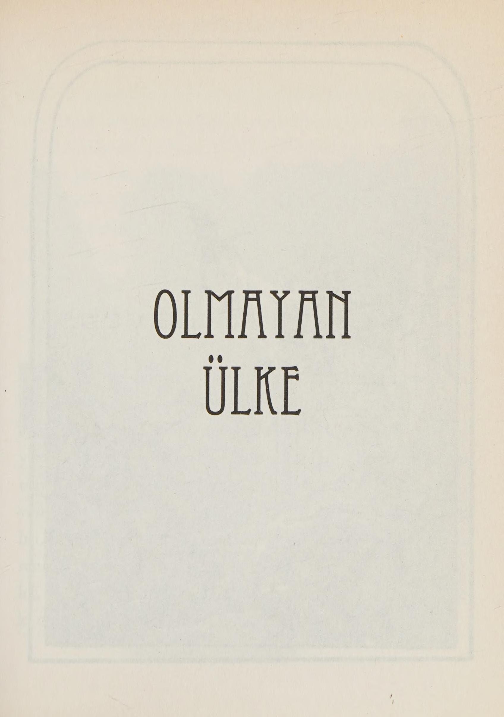 Olmayan ülke