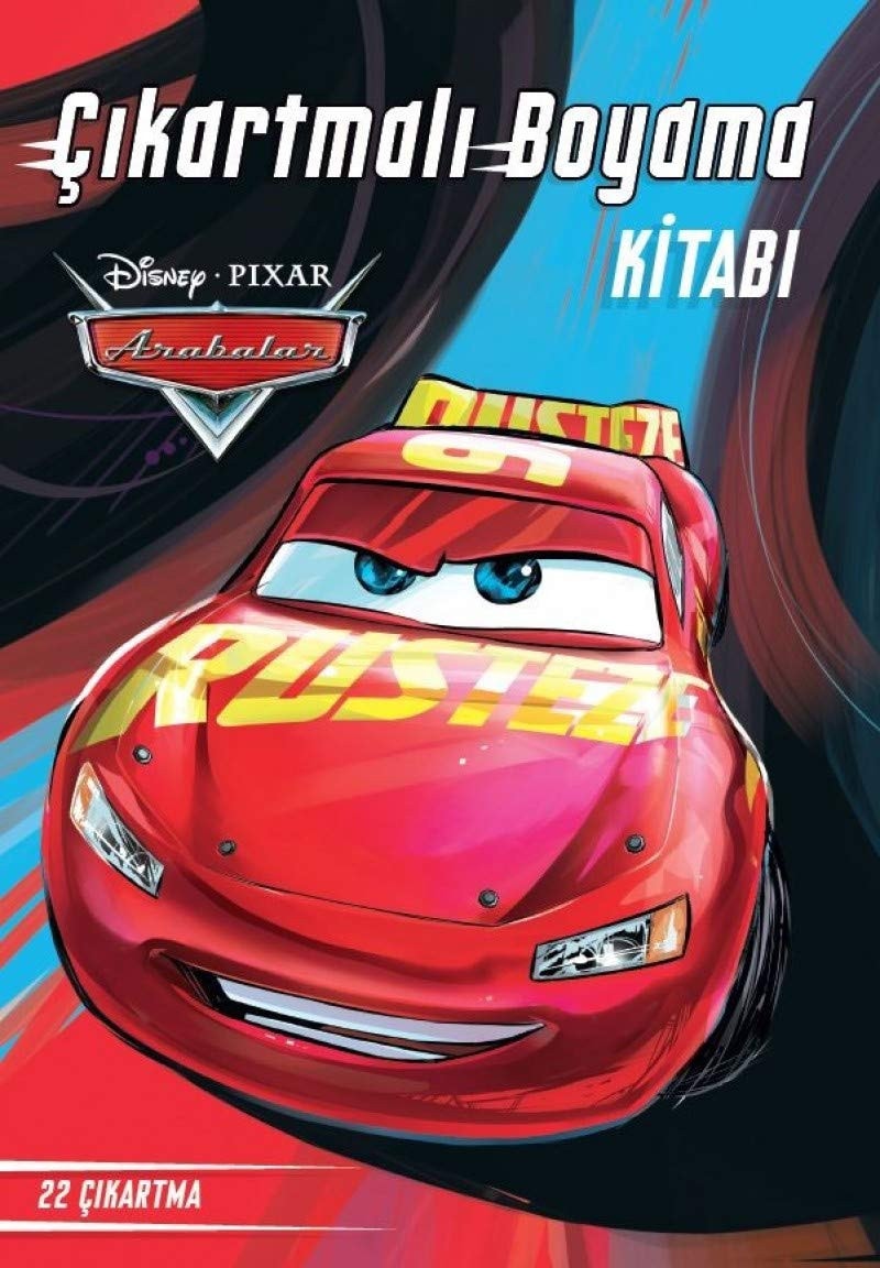 Disney Arabalar Çıkartmalı Boyama Kitabı