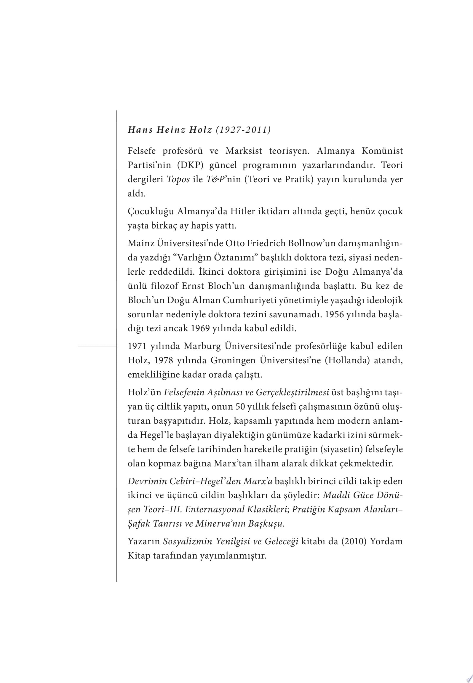 Felsefenin Aşılması ve Gerçekleştirilmesi - Devrimin Cebiri Hegel'den Marx'a