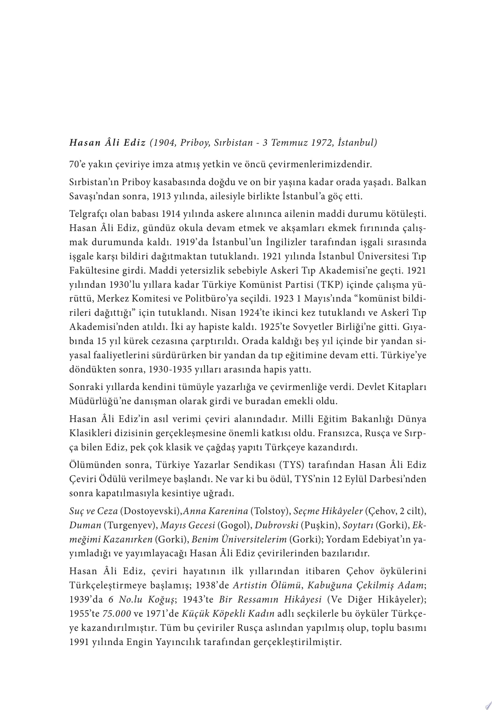Kent Hikâyeleri Seçme Öyküler 1