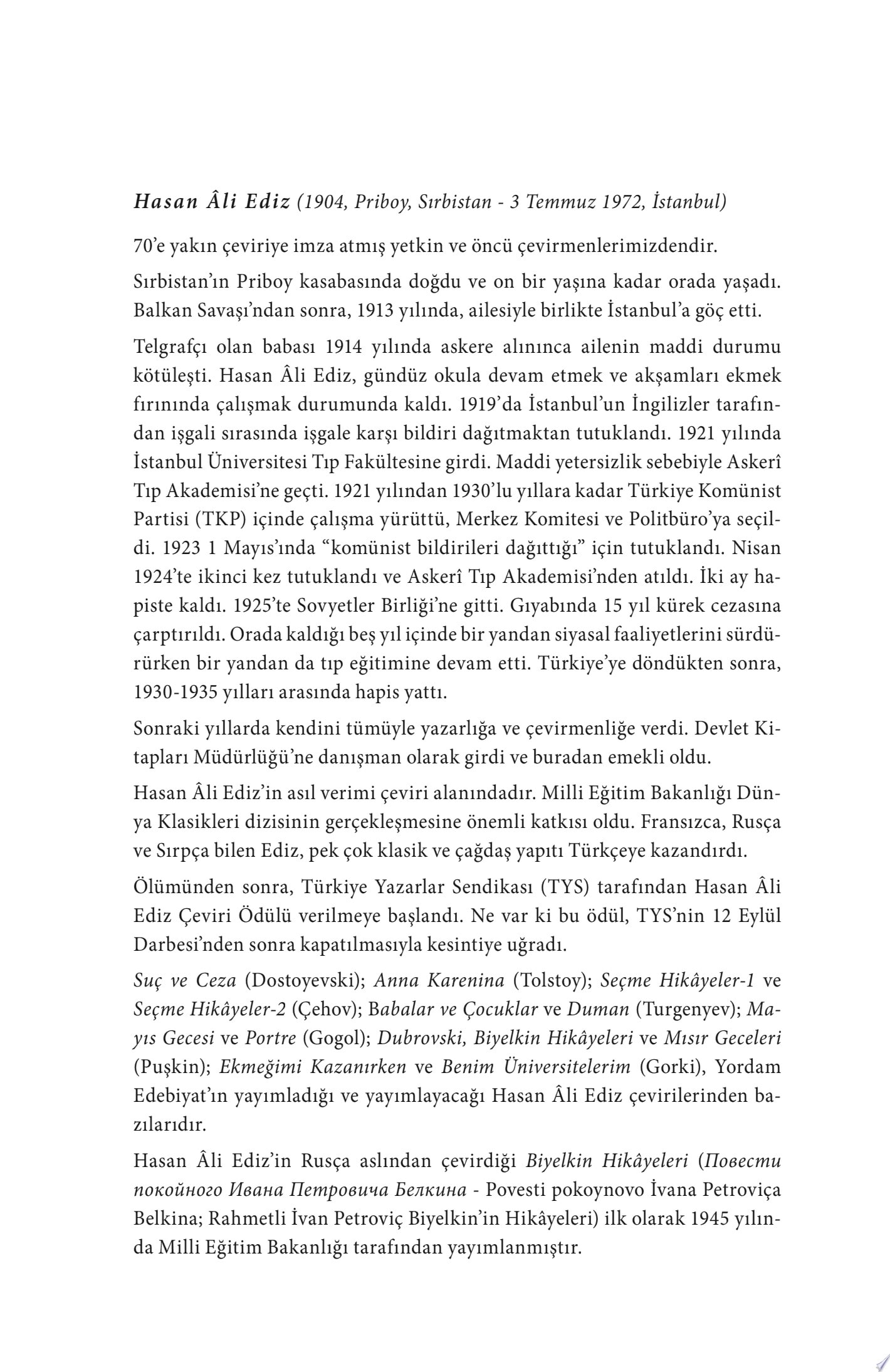 Biyelkin Hikâyeleri
