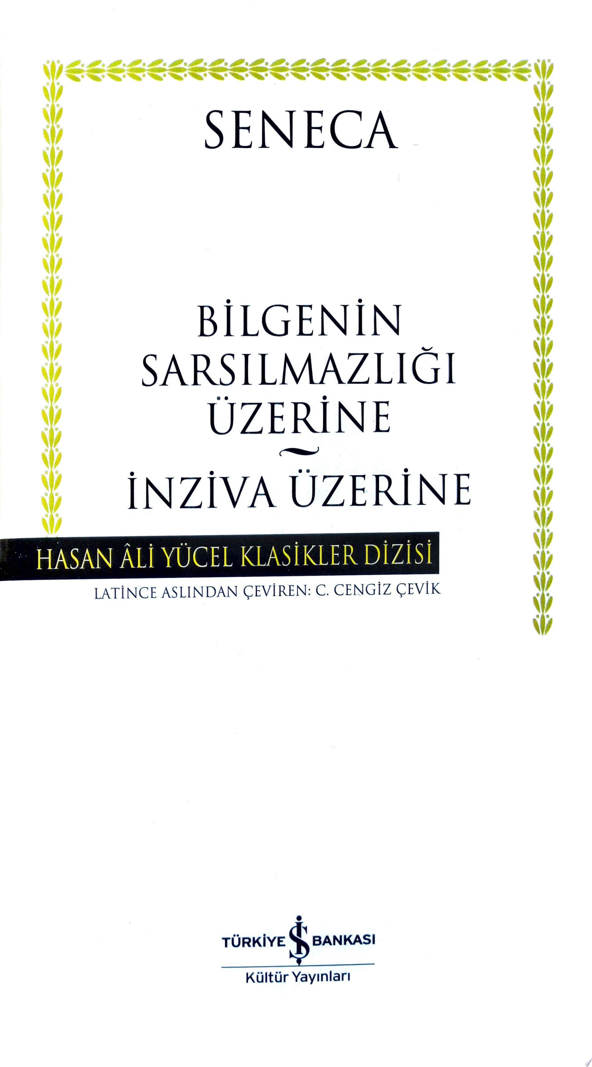 Bilgenin Sarsılmazlığı Üzerine – İnziva Üzerine
