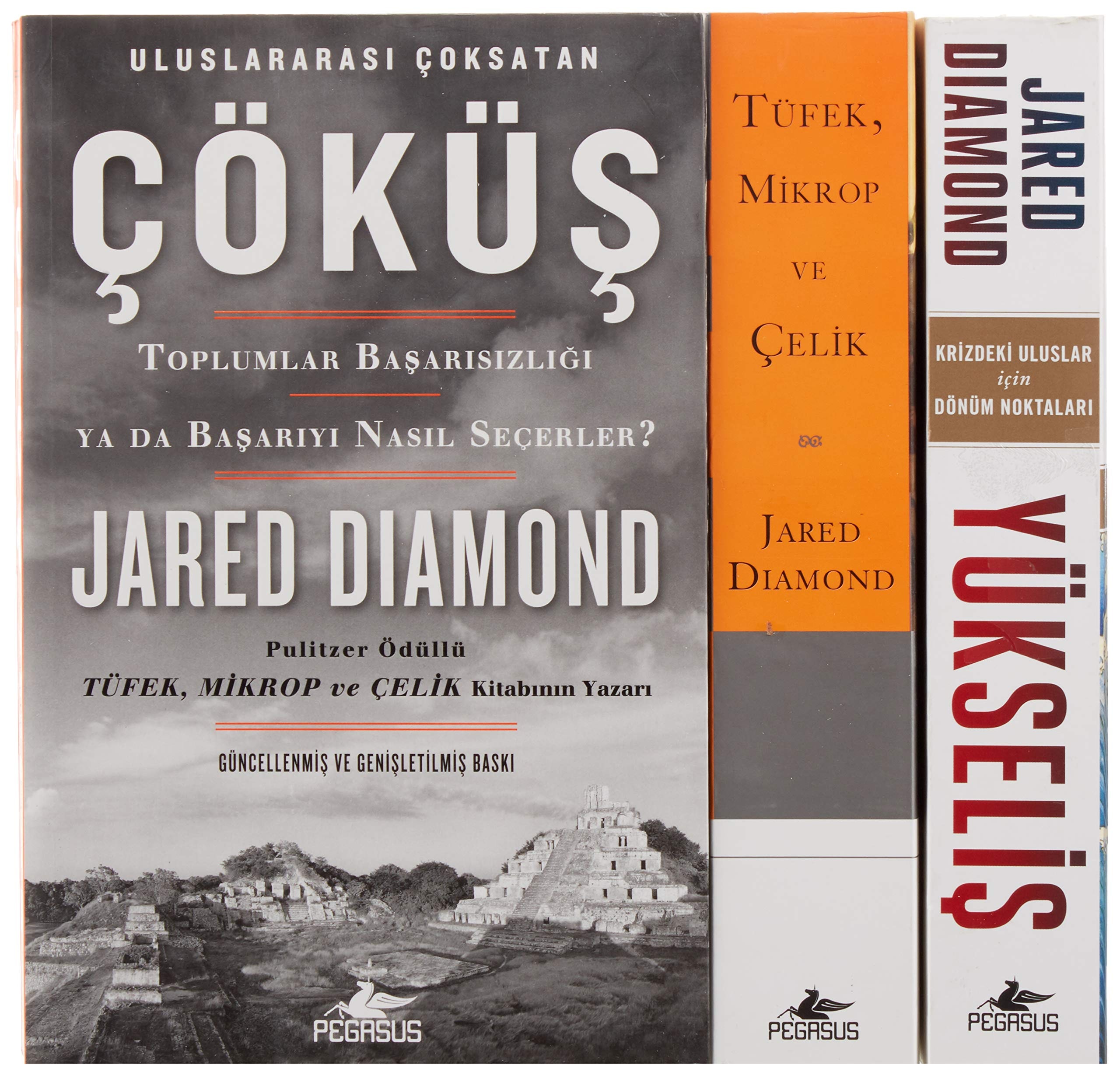 Jared Diamond Seti - Tüfek Mikrop ve Celik Üclemesi 3 Kitap Takim, Ciltsiz