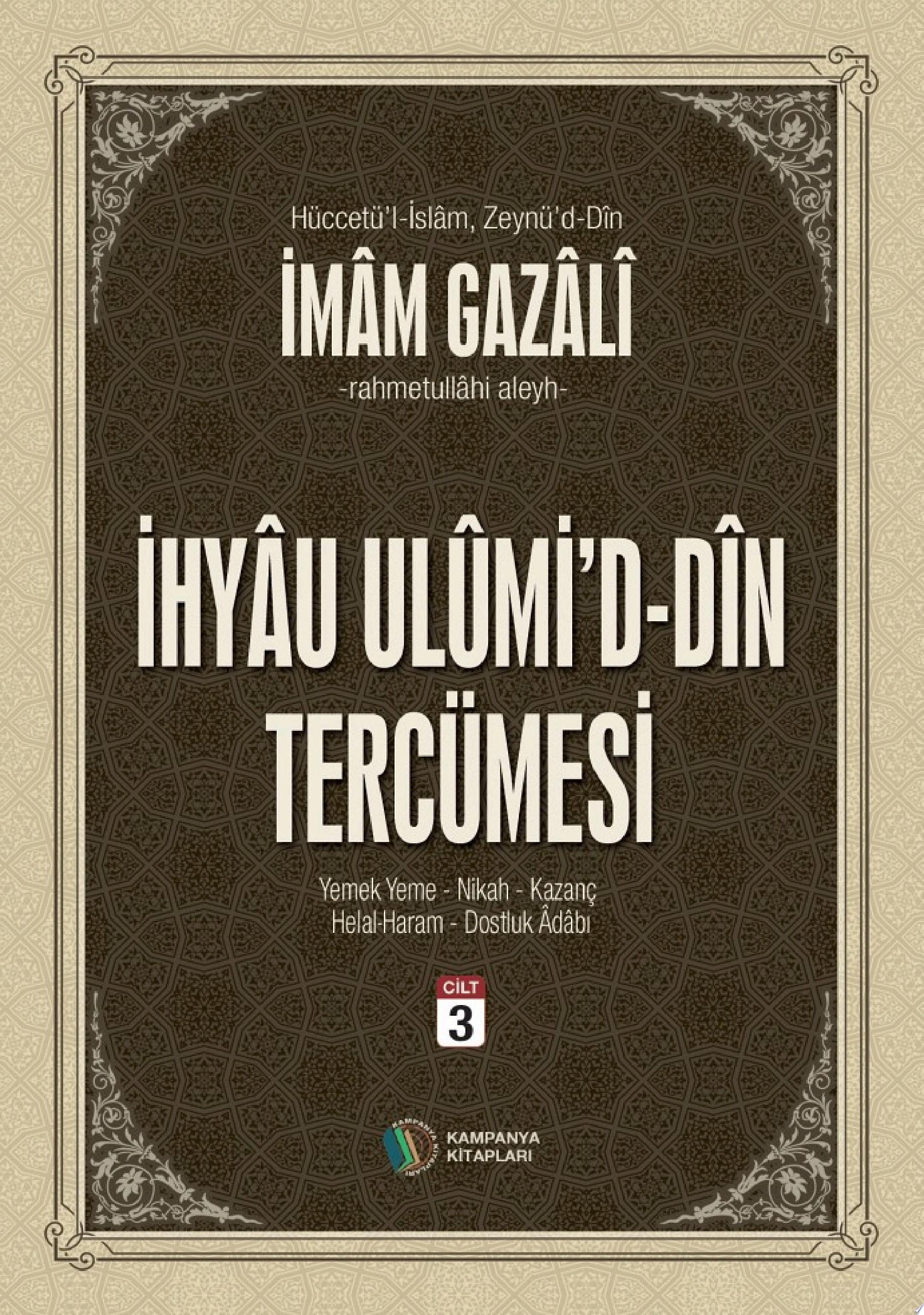 İhyau Ulumid'd-Din Cilt:3