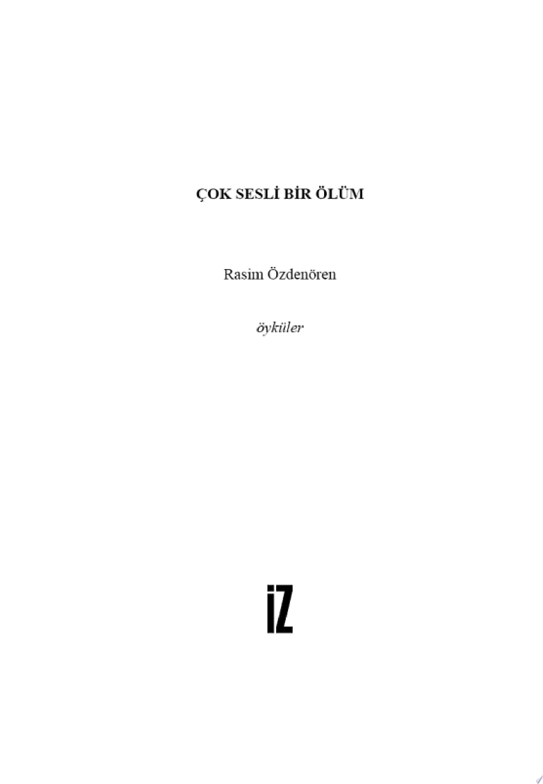 Çok sesli bir ölüm