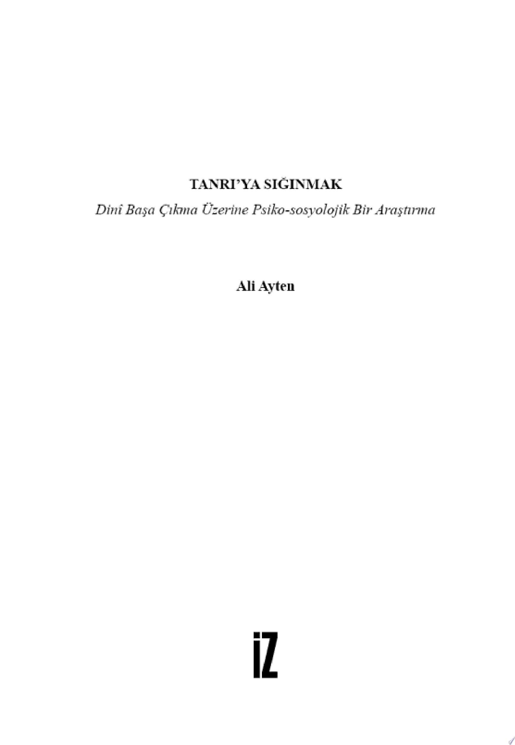 Tanri'ya Siginmak