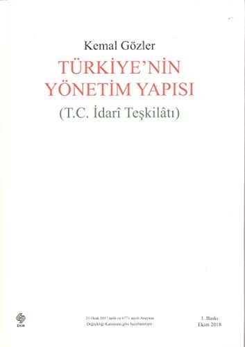 Türkiye'nin Yönetim Yapisi (T.C. Idari Teskilati)