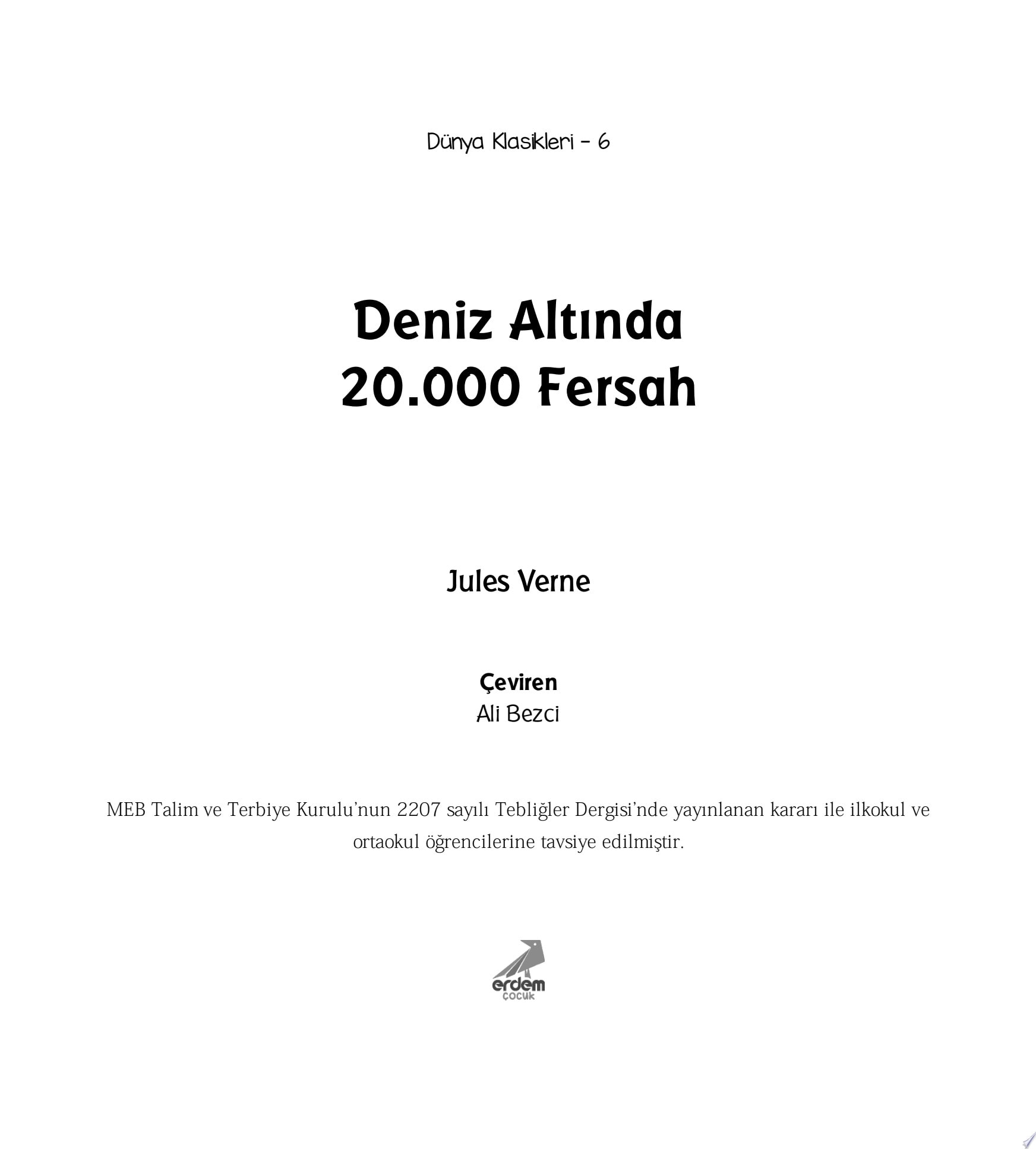 Deniz Altında 20.000 Fersah (Erdem Çocuk)