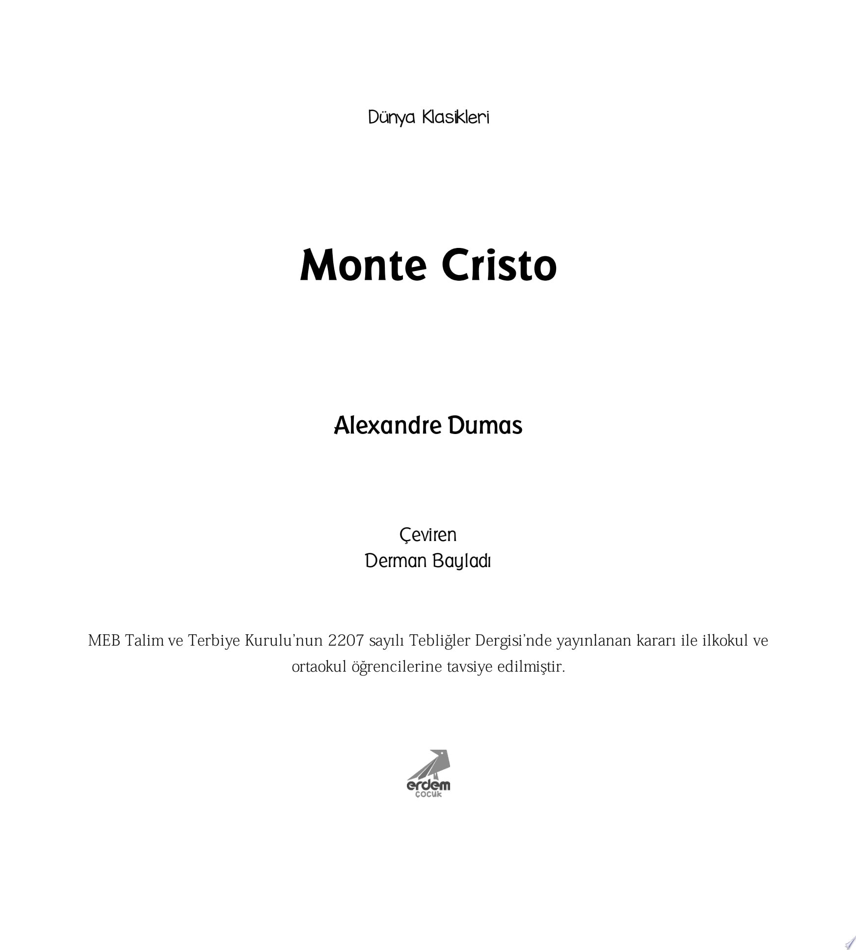 Monte Cristo (Erdem Çocuk)