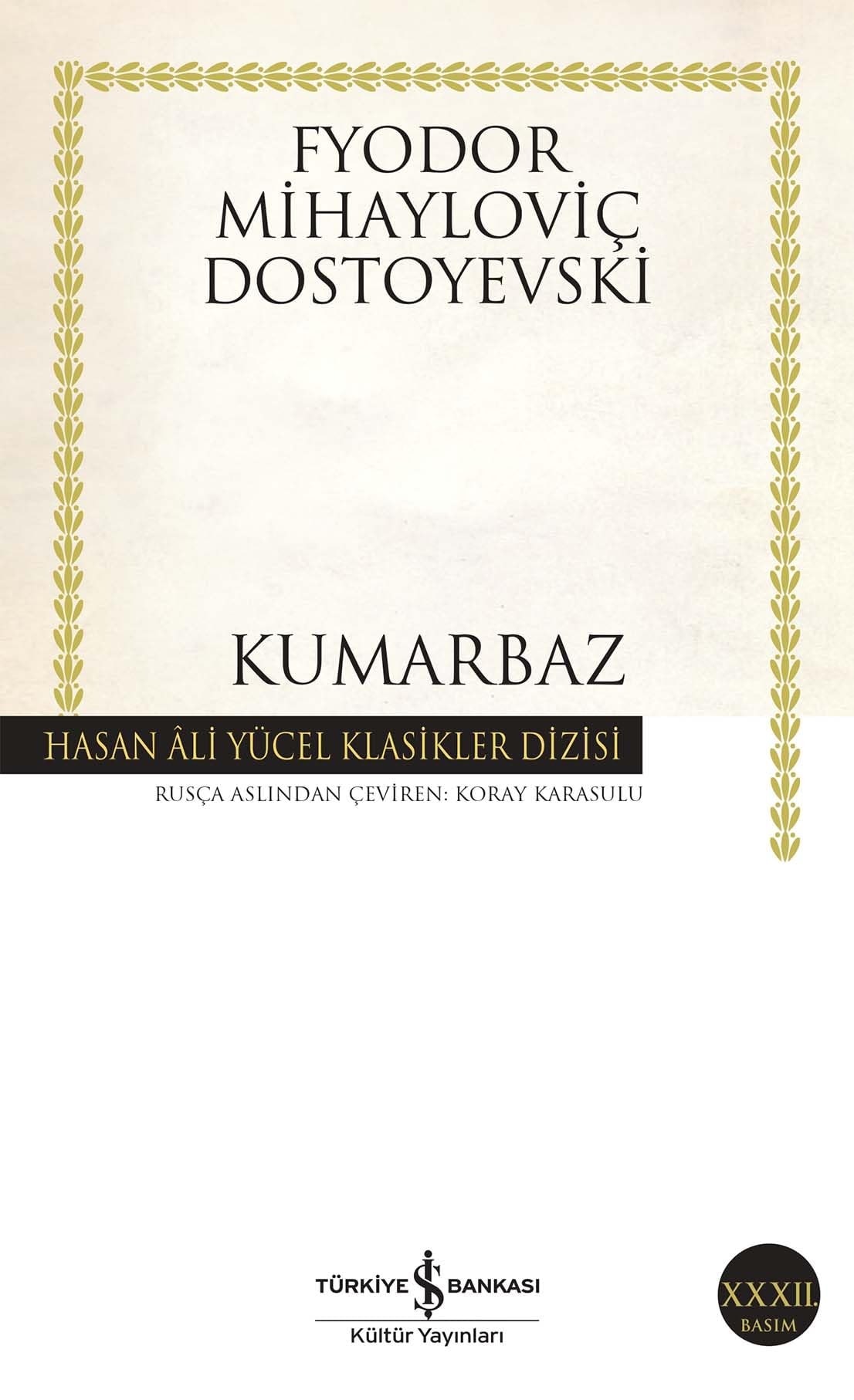 Kumarbaz Ciltli Genc Bir Adamin Notlarindan