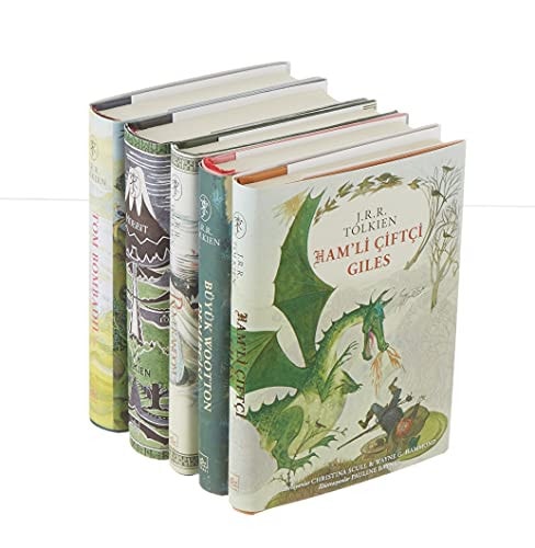 Tolkien Mirasi Kutulu 5 Kitap Takim, Özel Ciltli Hobbit, Roverandom, Hamli Ciftci Giles, Tom Bombadilin Maceralari, Büyük Wootton Demircisi
