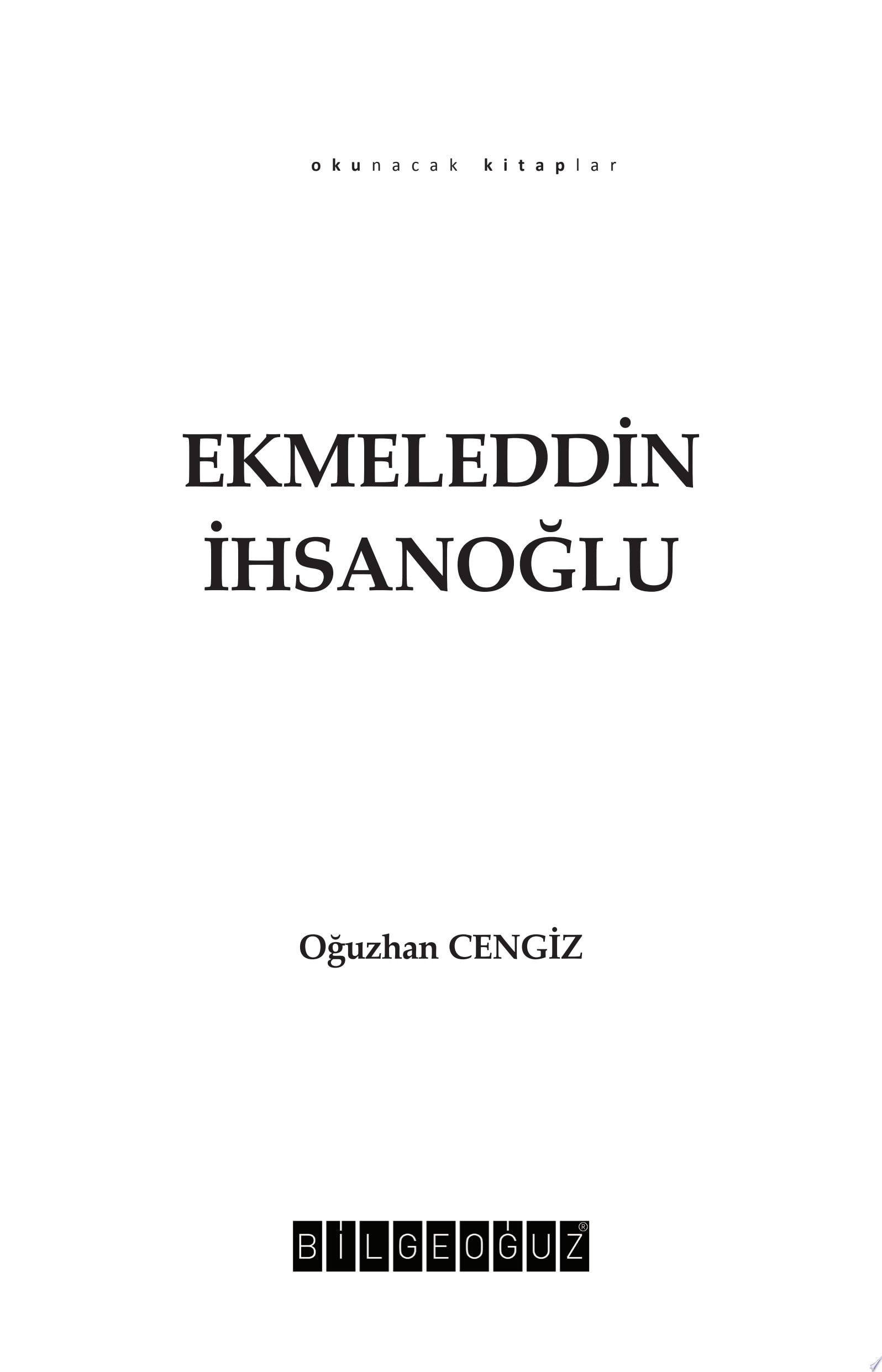 EKMELEDDİN İHSANOĞLU