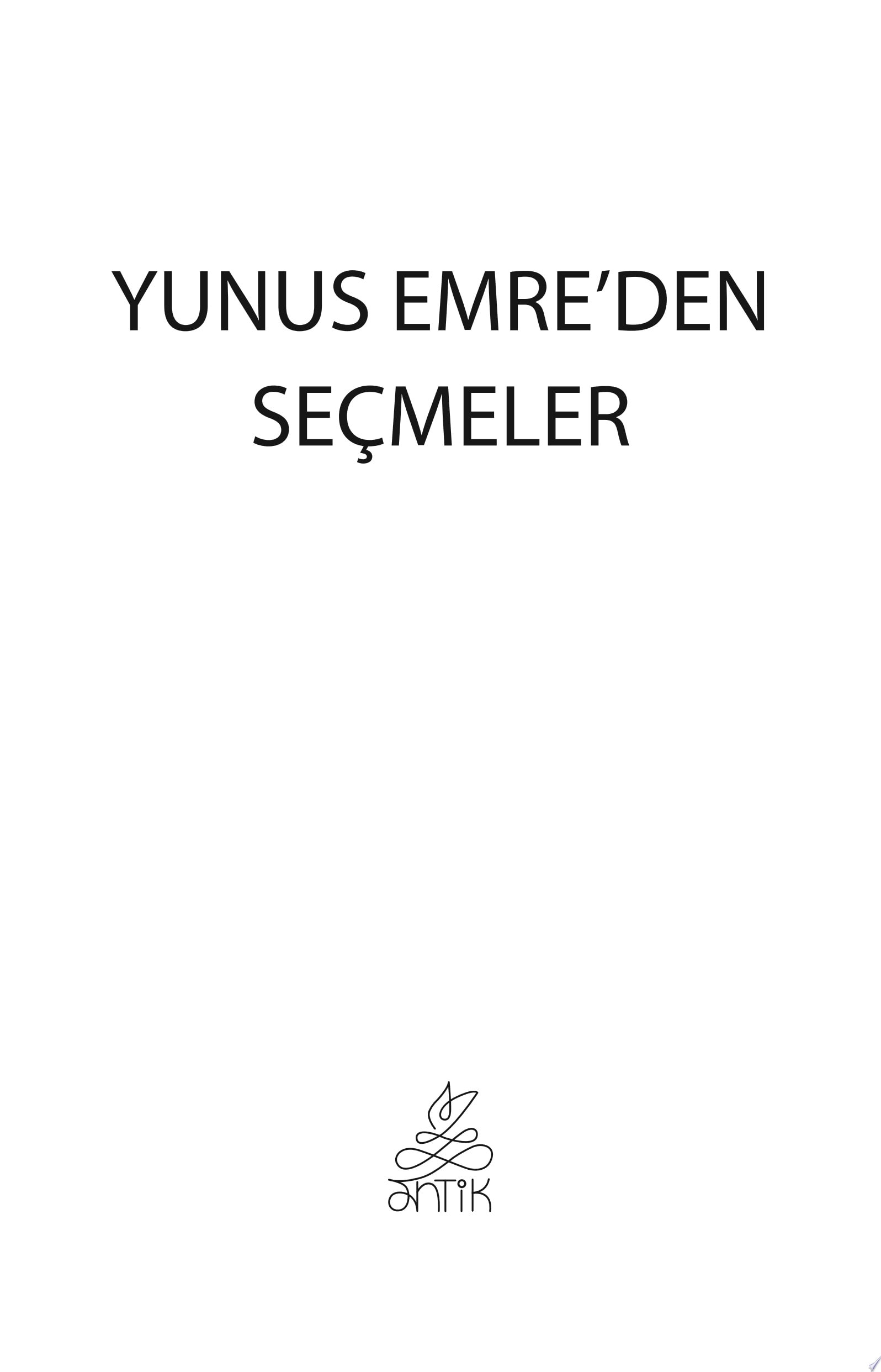 Yunus Emre'den Seçmeler