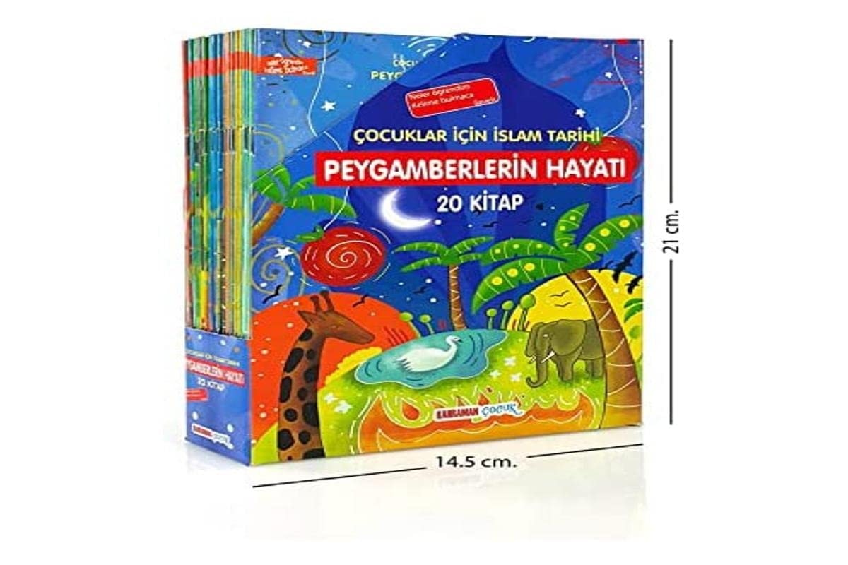 cocuklar icin islam Tarihi / Peygamberlerin Hayati (cevirmeli 20 Kitap-Kutulu)