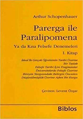 Parerga ile Paralipomena