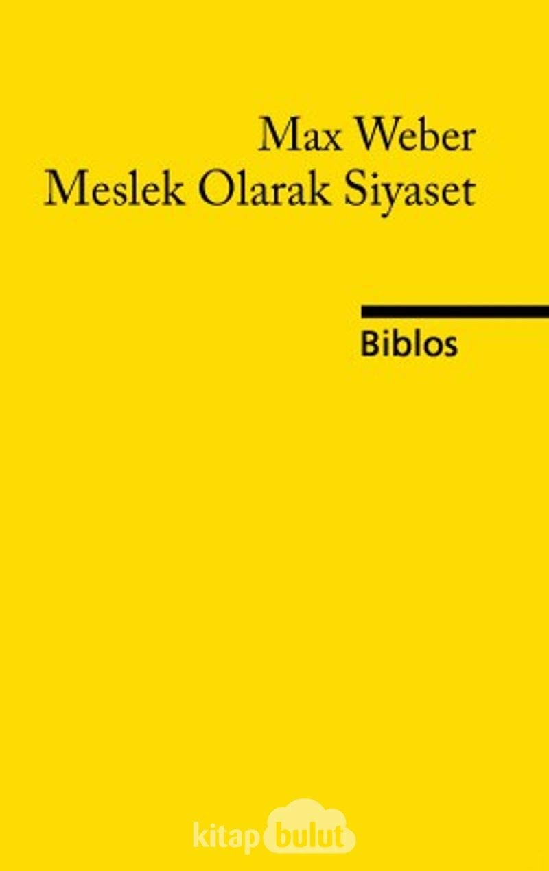 Meslek Olarak Siyaset