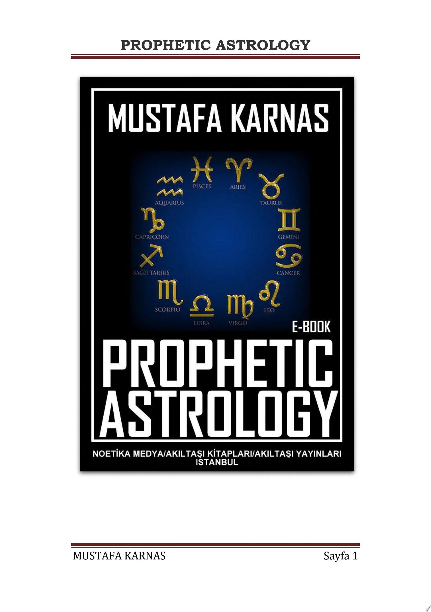 PROPHETIC ASTROLOGY