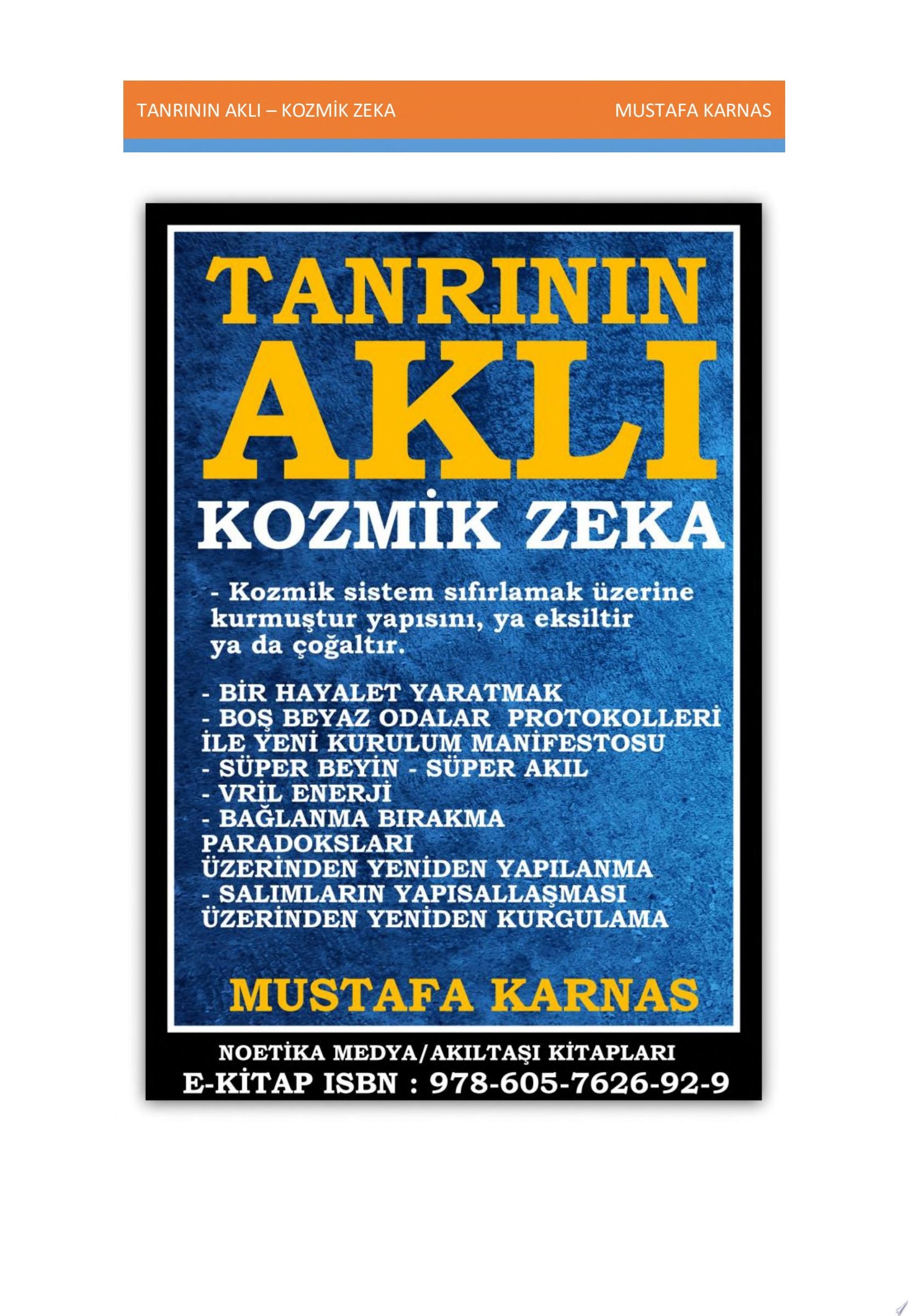 TANRININ AKLI KOZMİK ZEKA