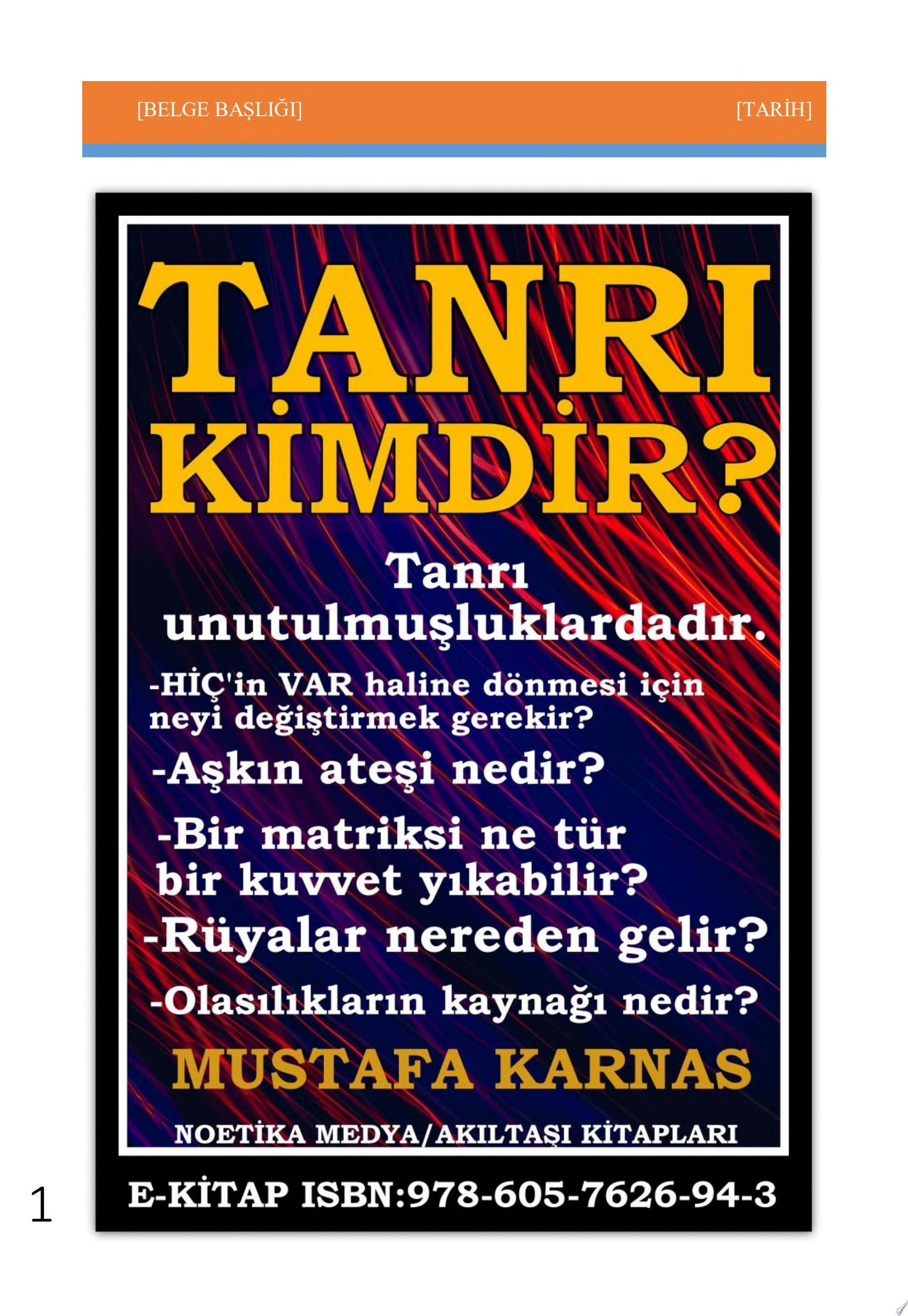 TANRI KİMDİR?