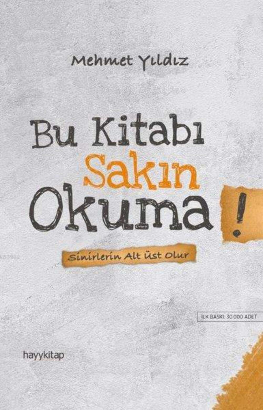 Bu Kitabi Sakin Okuma Sinirlerin Alt Üst Olur