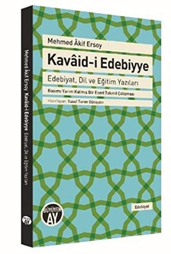 Kavâid-i edebiyye edebiyat, dil ve eğitim yazıları : basımı yarım kalmış bir eseri tekmil çalışması