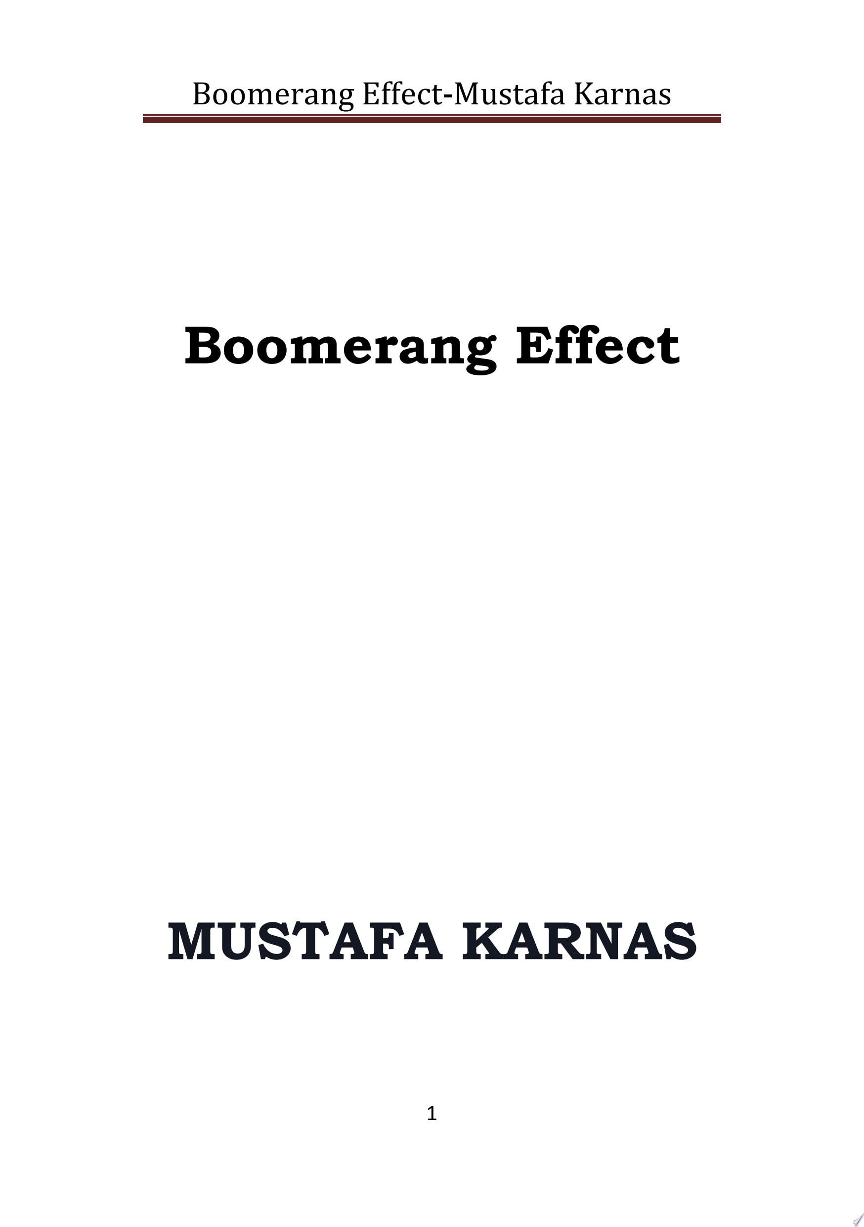Boomerang Effect