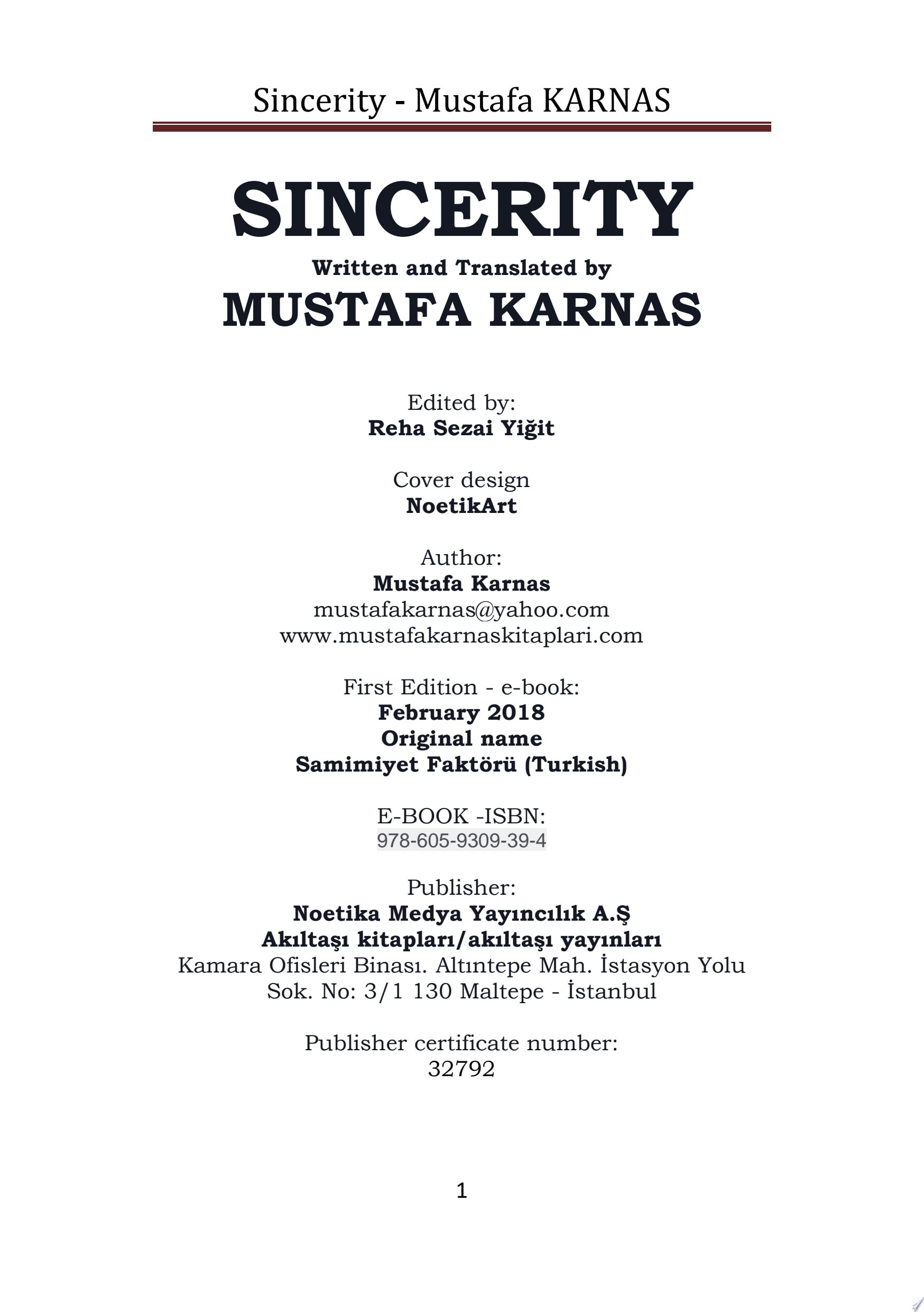 Sincerity