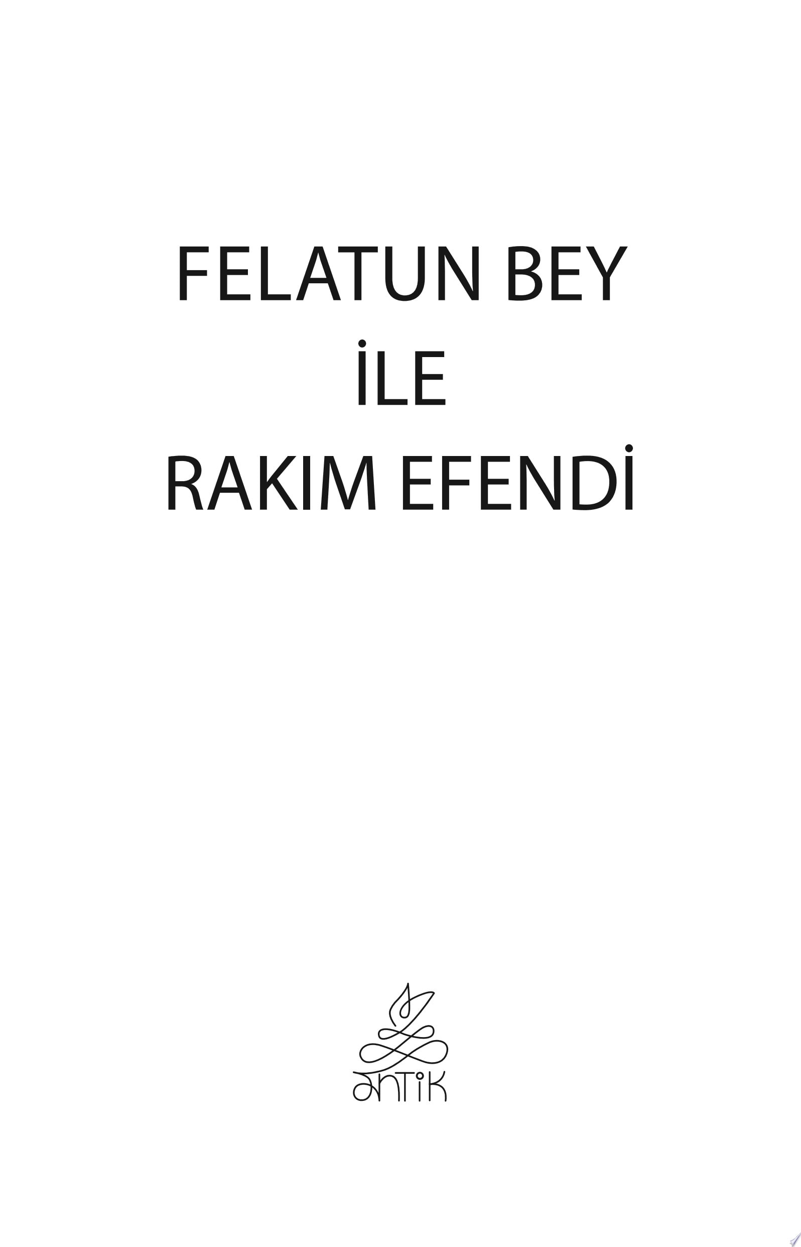 Felatun Bey ve Rakim Efendi