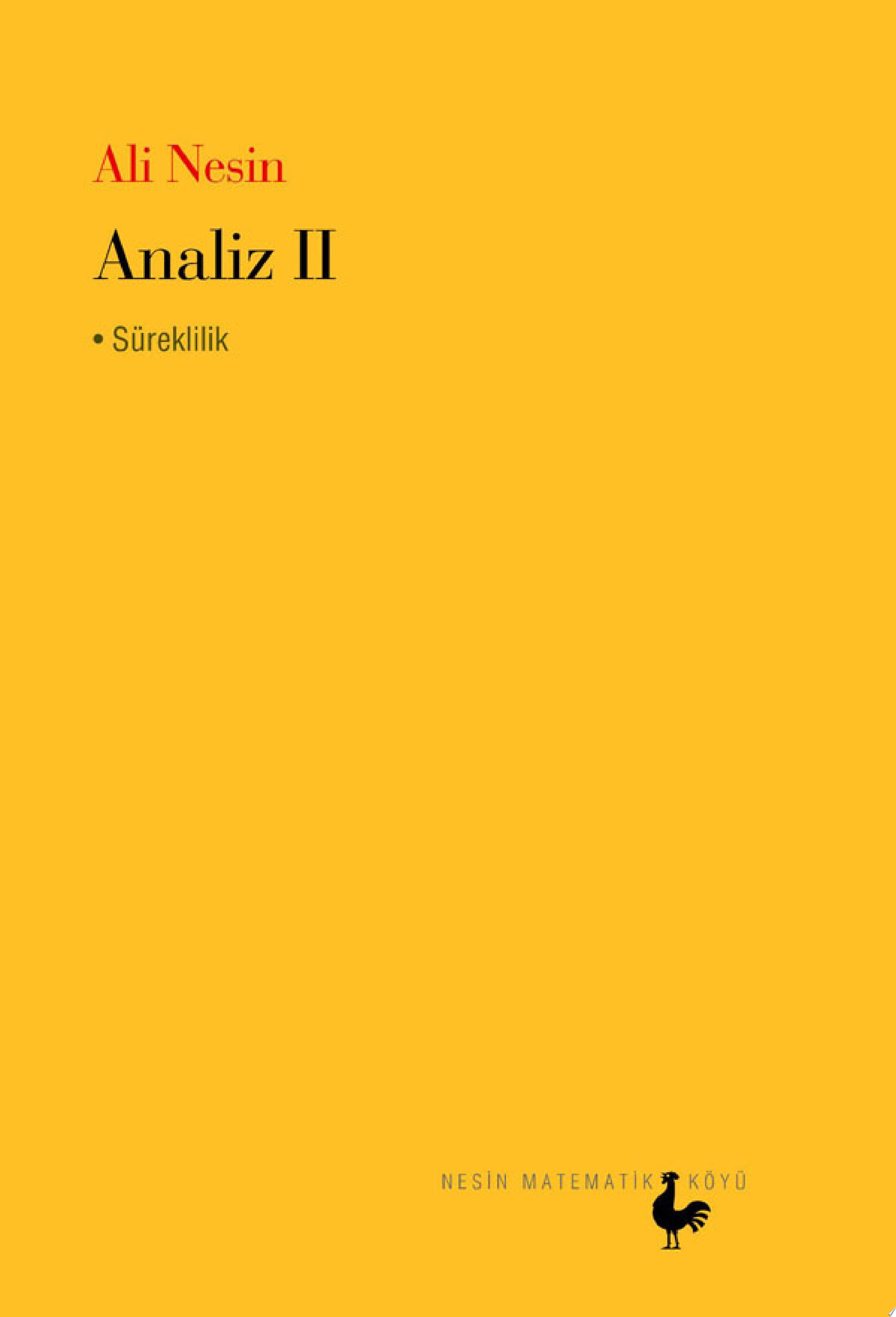 Analiz II