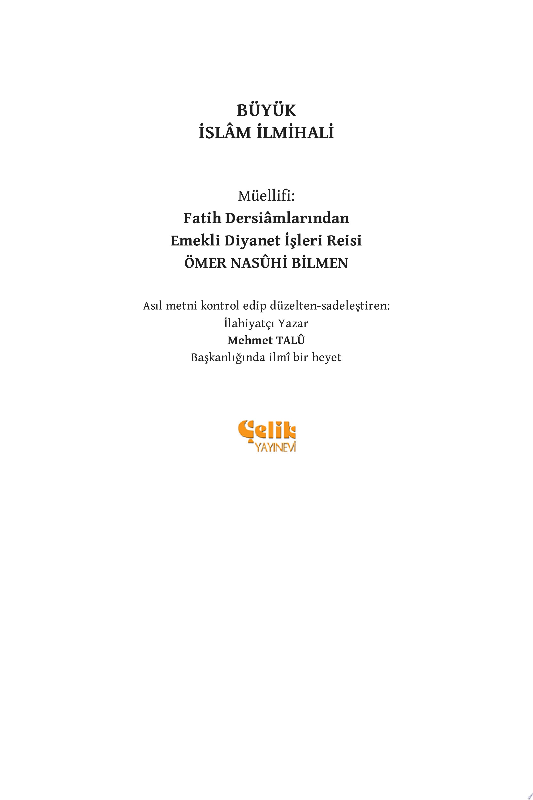 Büyük Islam Ilmihali Ciltli