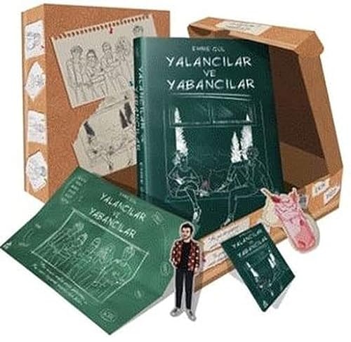 Yalancilar ve Yabancilar Kutulu Set Kutu, Poster, Defter, Milkshake Ayraci, Yazar Ayraci, Ciltli Kitap