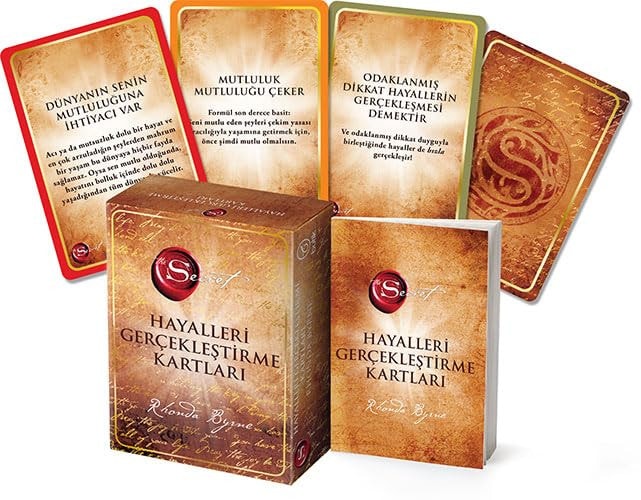 The Secret - Hayalleri Gerceklestirme Kartlari ve Rehbercik Kitap 65 Kartlik Deste ve Rehber Kitap