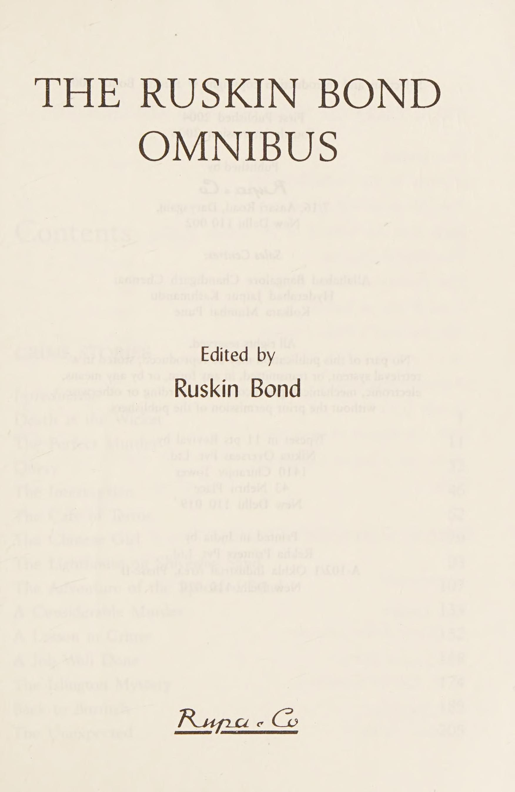 The Ruskin Bond Omnibus