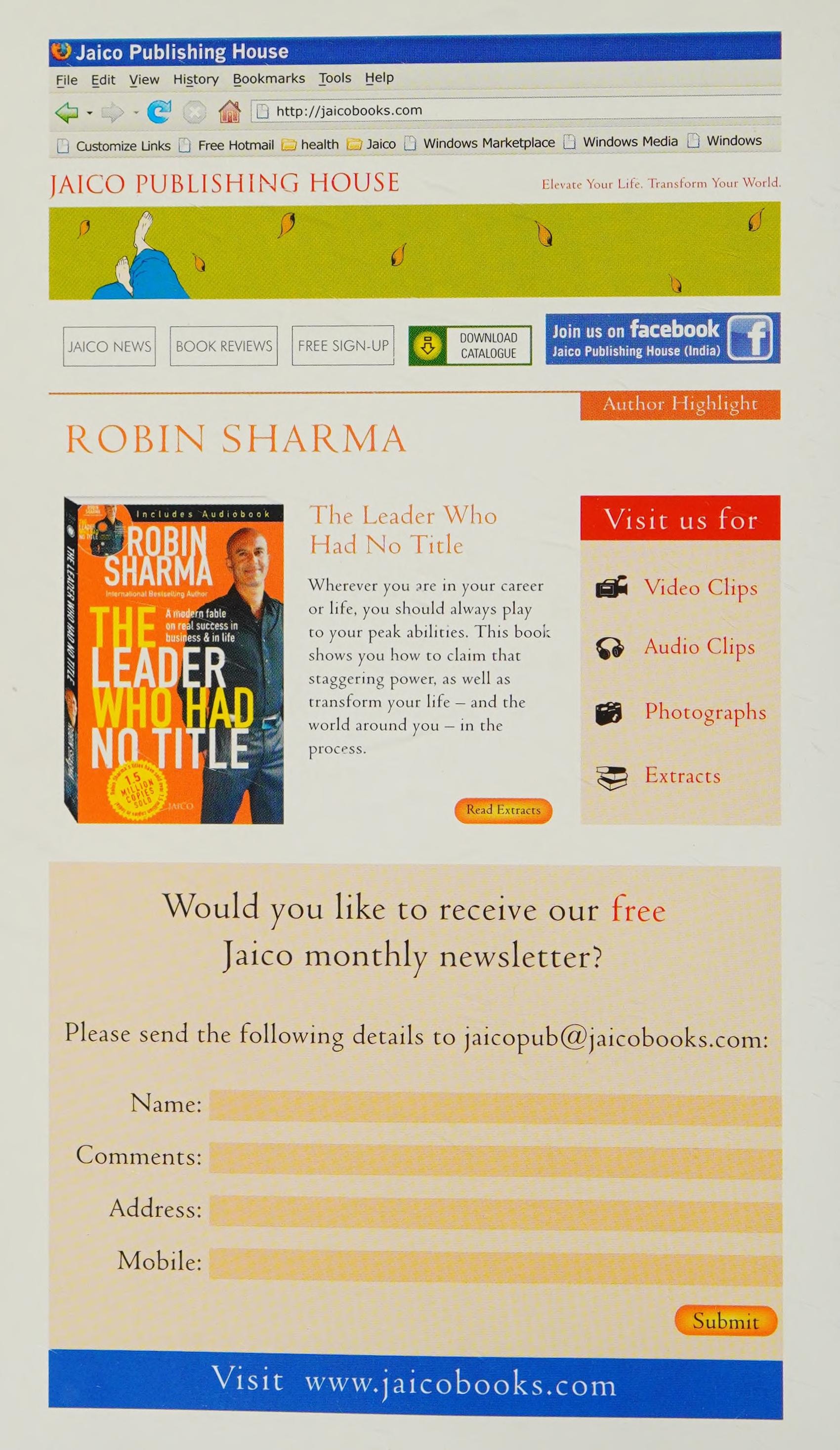 The Leader who Had No Title A Modern Fable on Real Success in Business and in Life