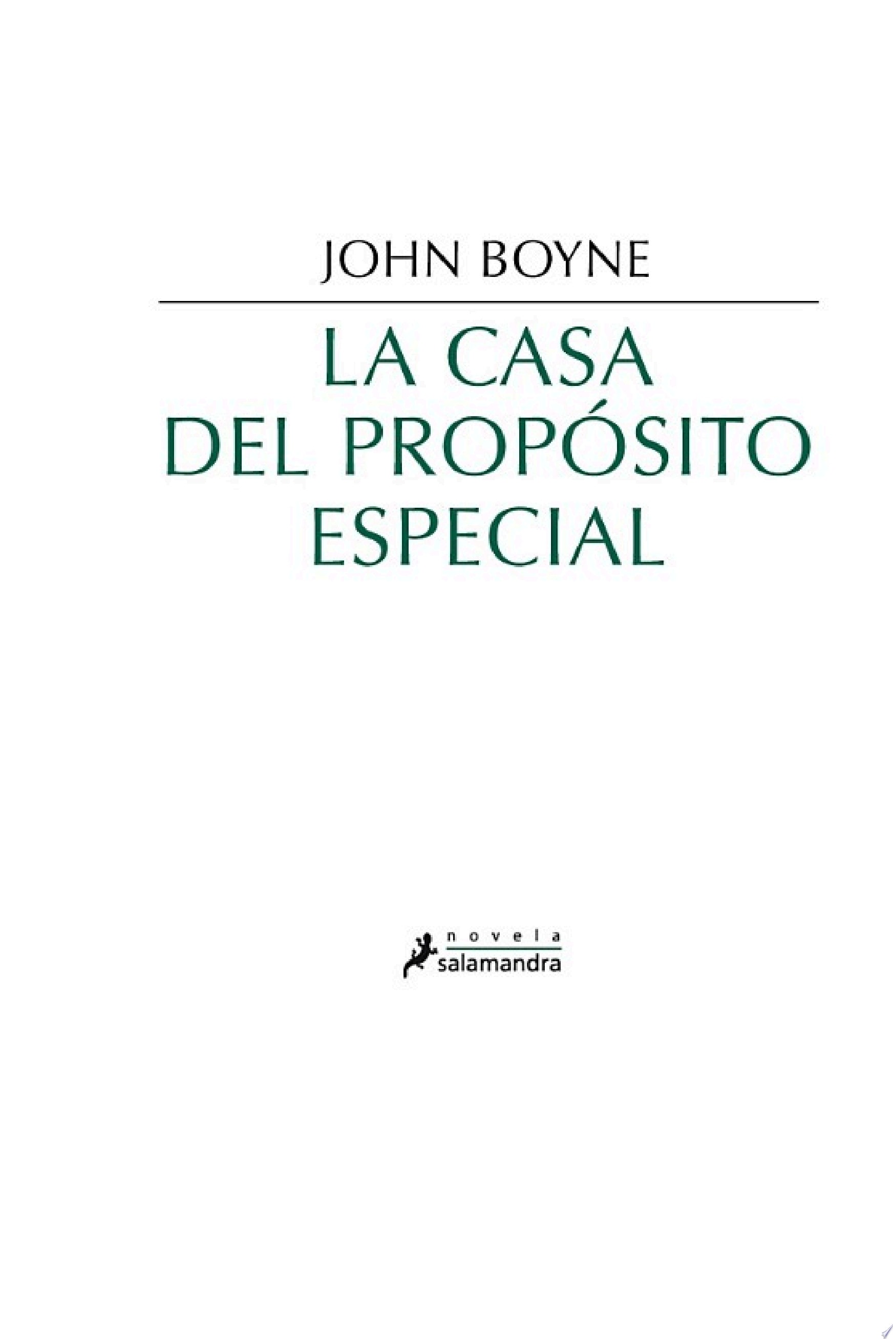 La casa del propósito especial