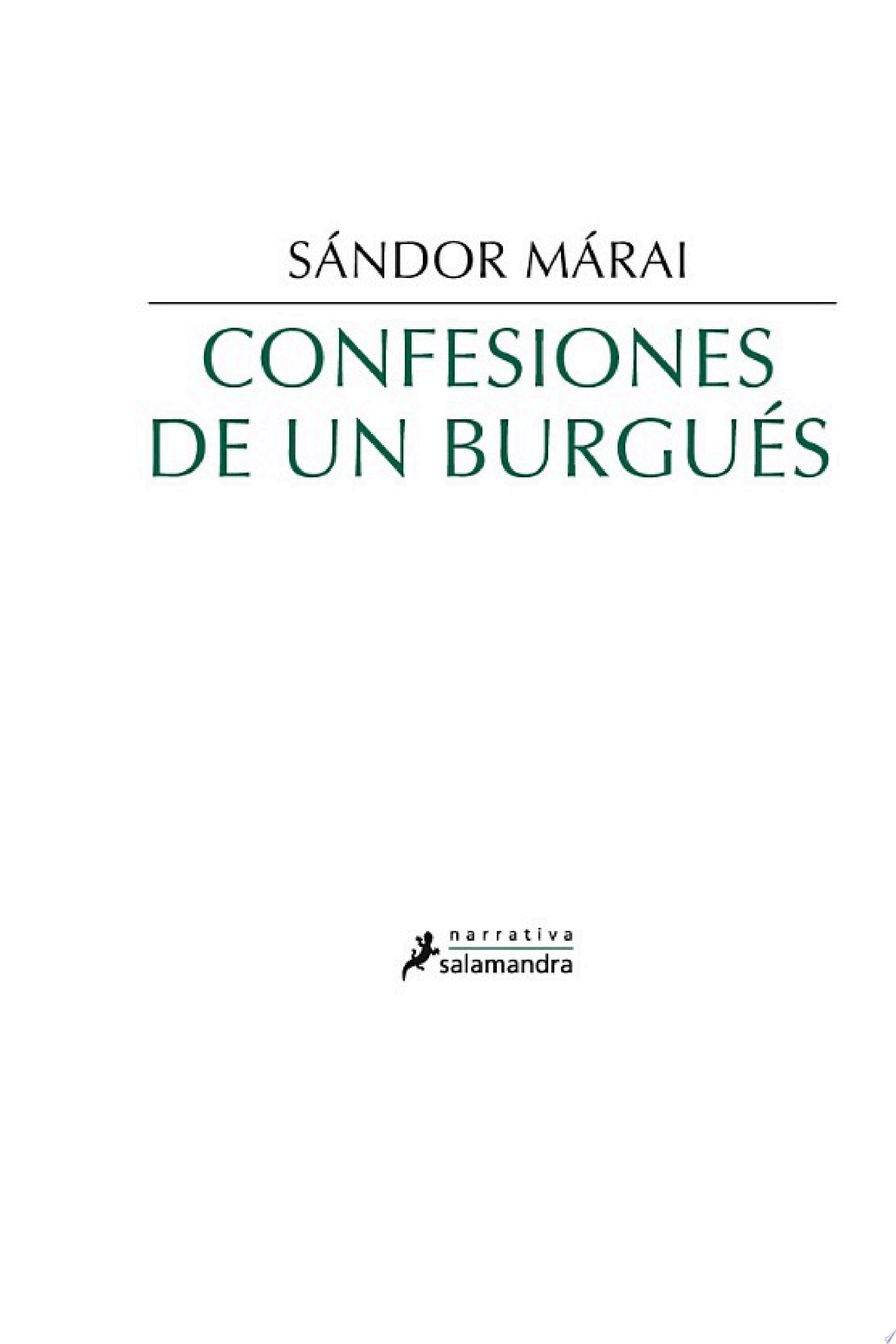 Confesiones de un burgués