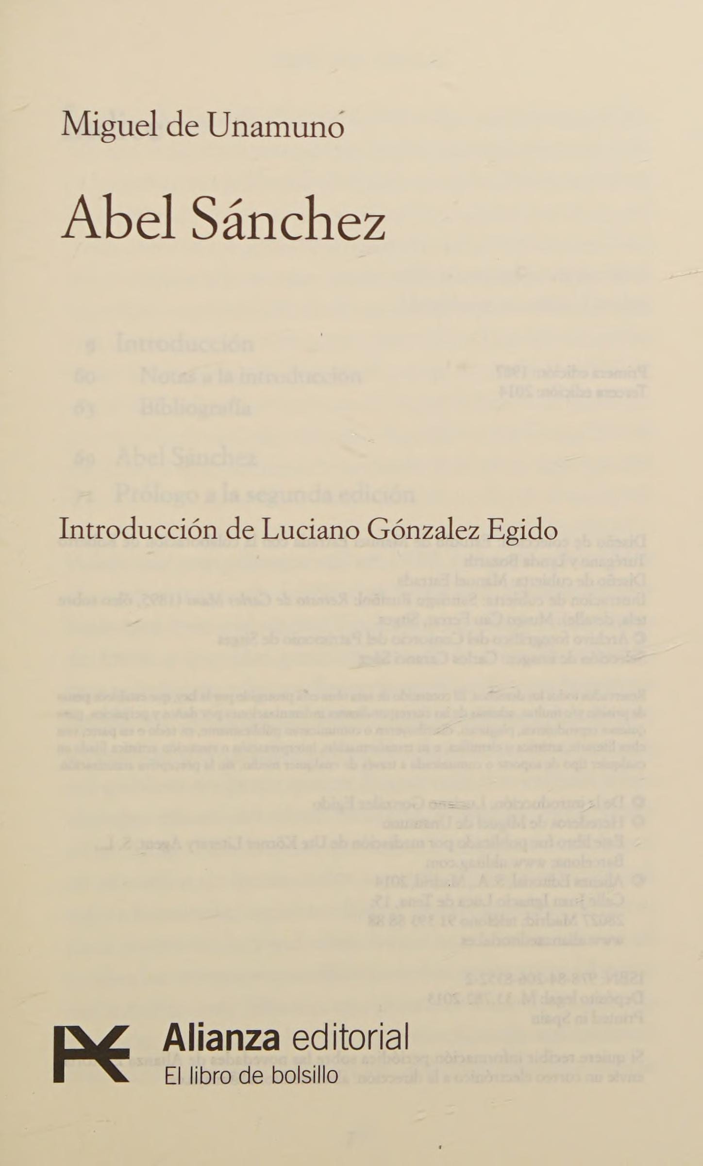 Abel Sanchez (Spanish Edition)