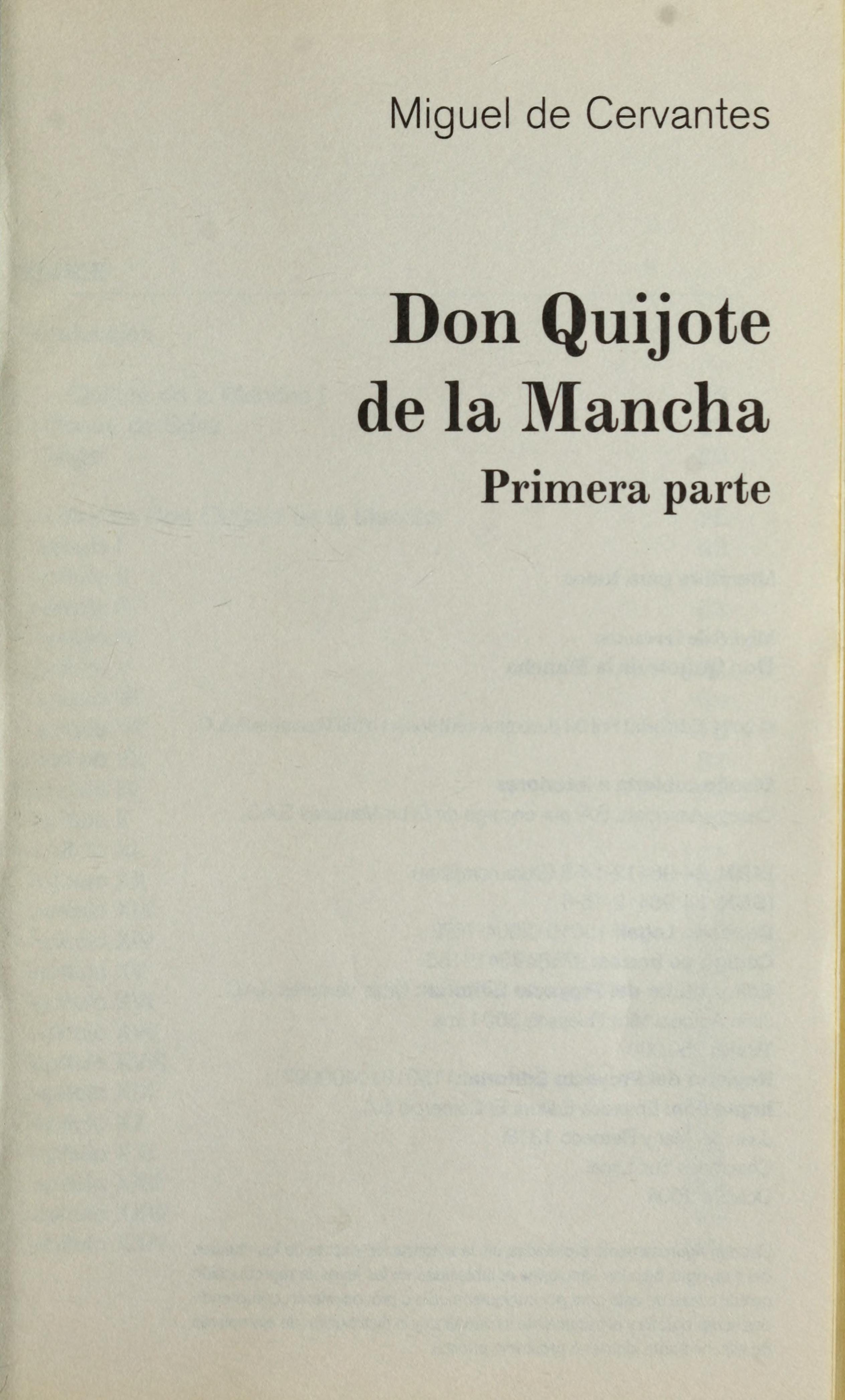 Don Quijote de la Mancha