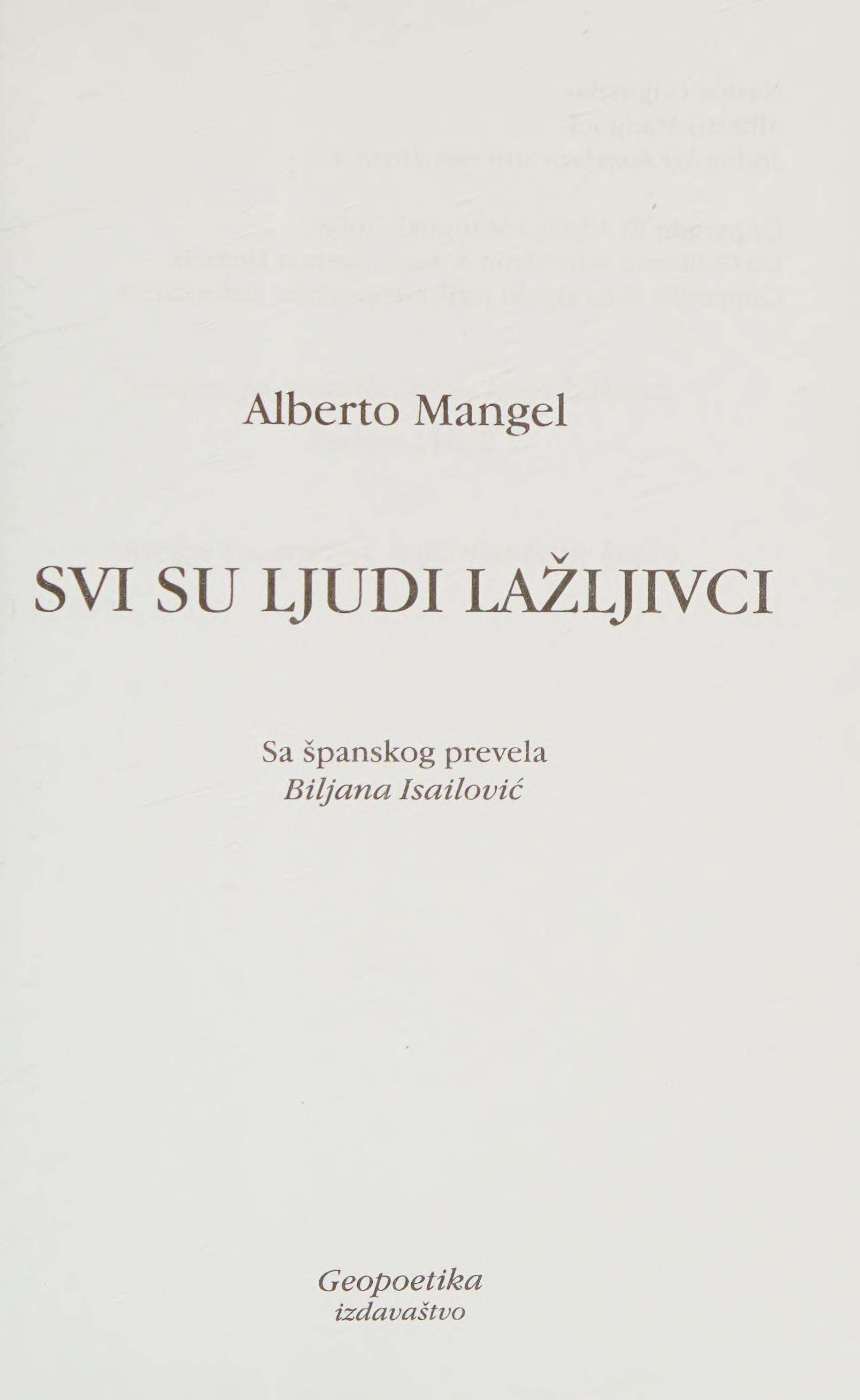 Svi su ljudi lažljivci