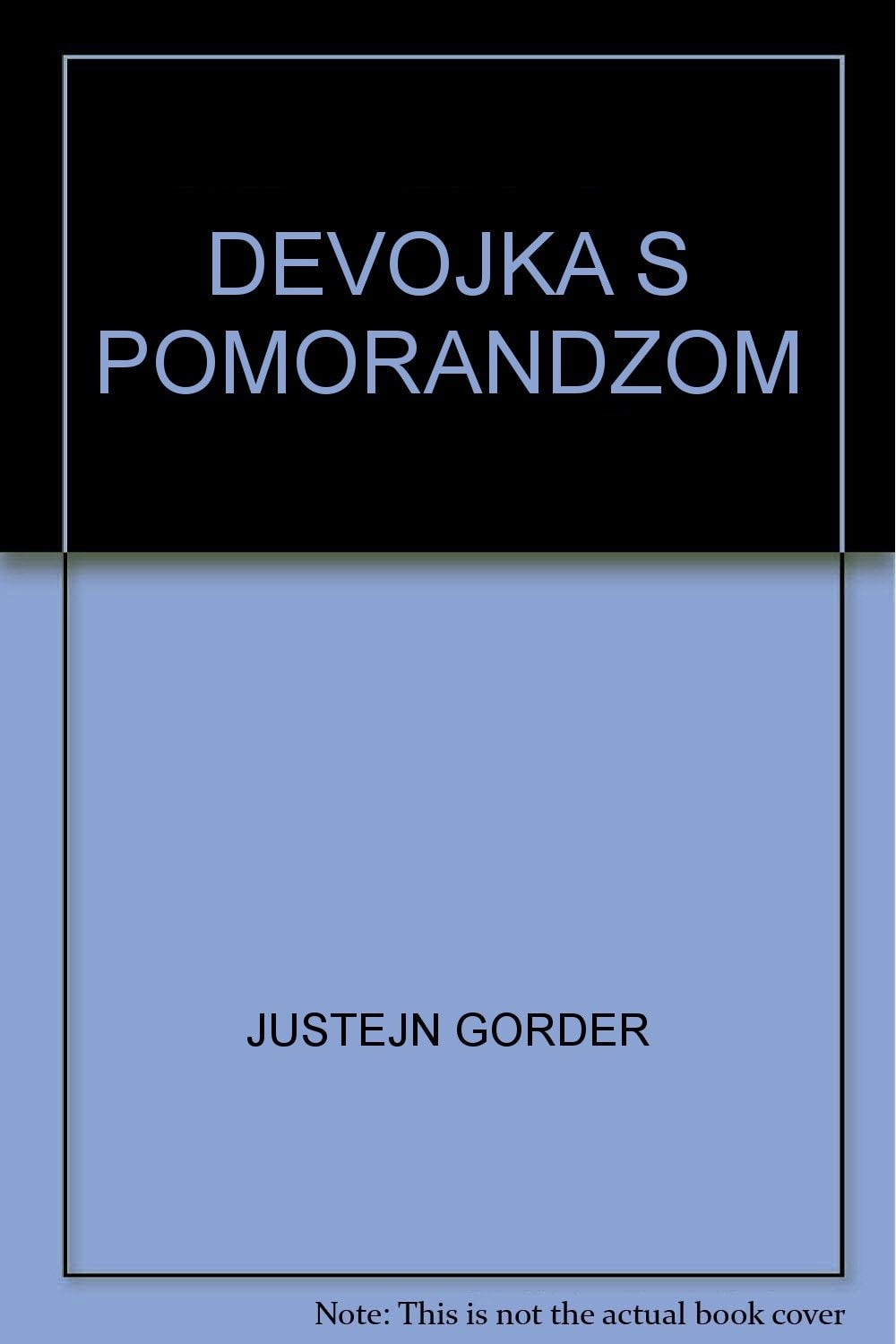 Devojka s pomorandžama - roman