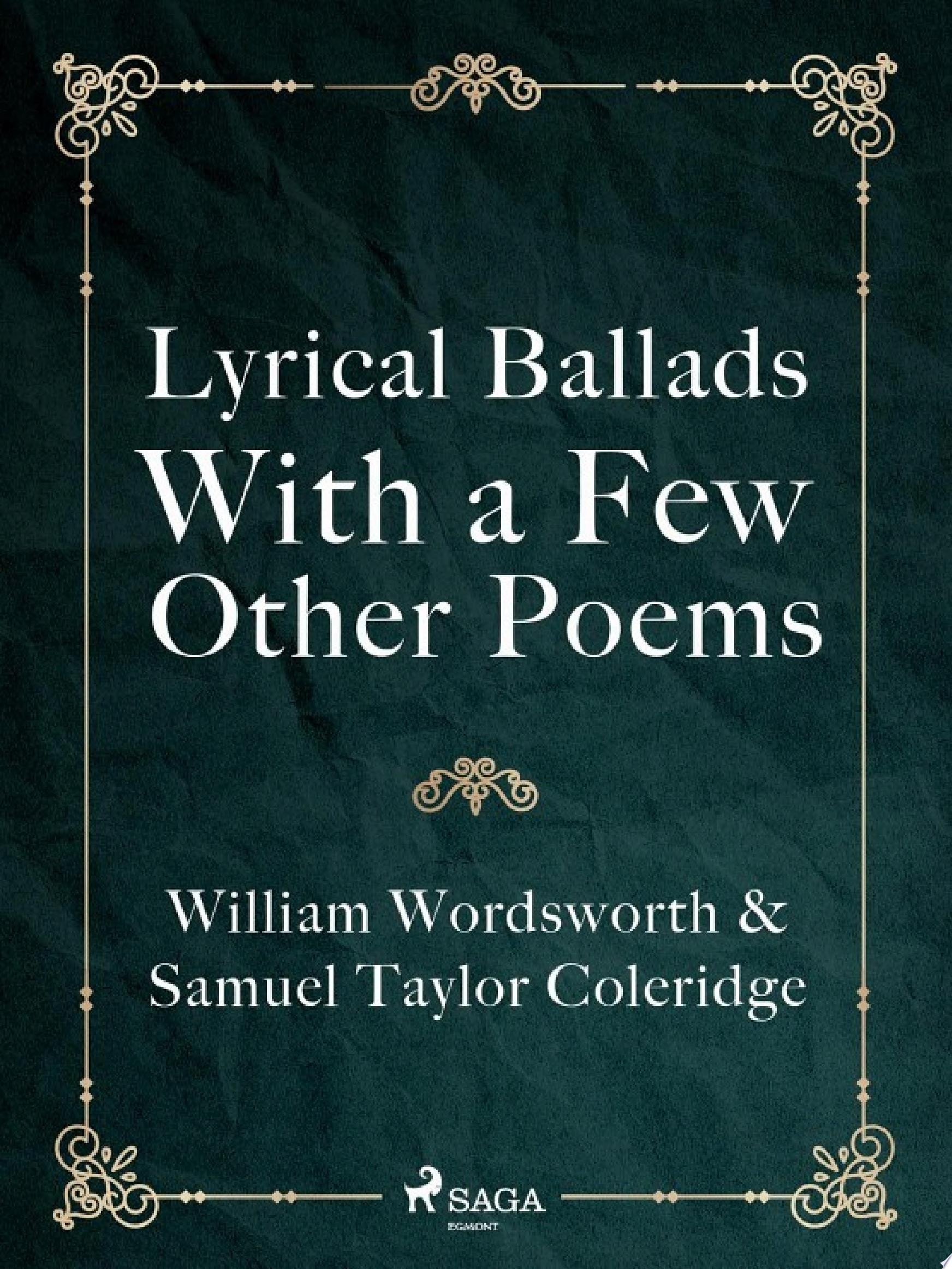Lyrical Ballads, With a Few Other Poems