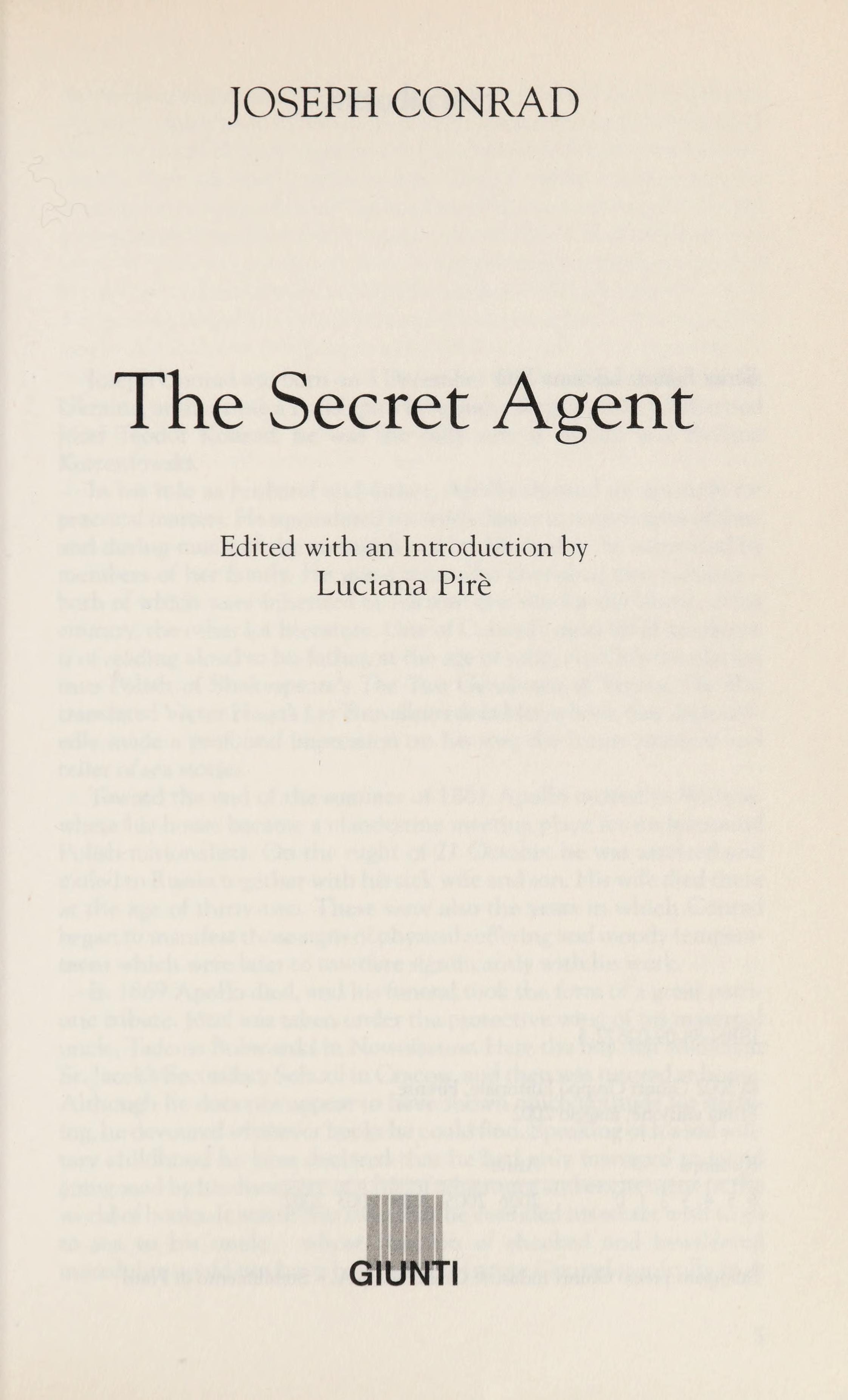 ǂThe ǂsecret Agent