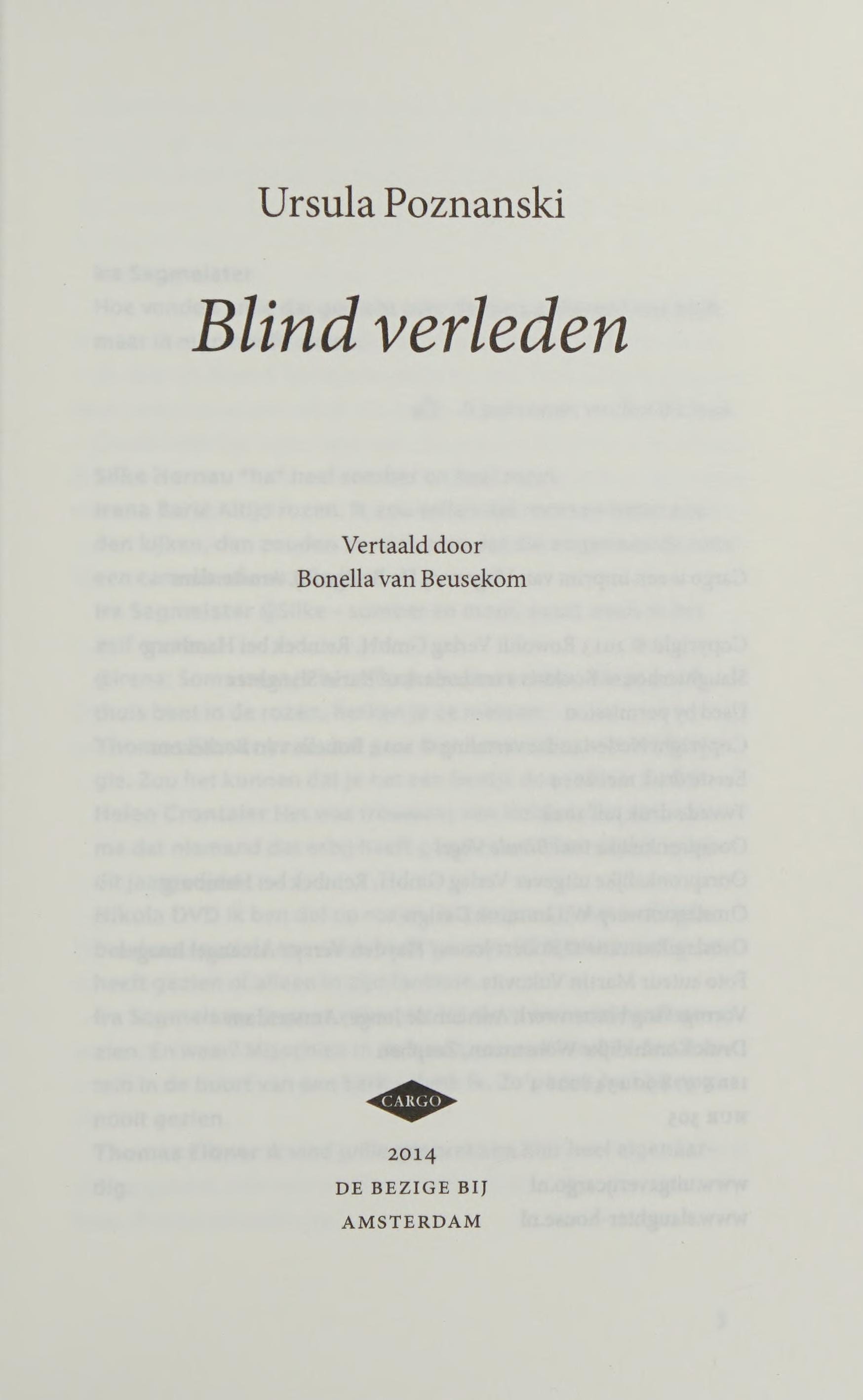 Blind verleden