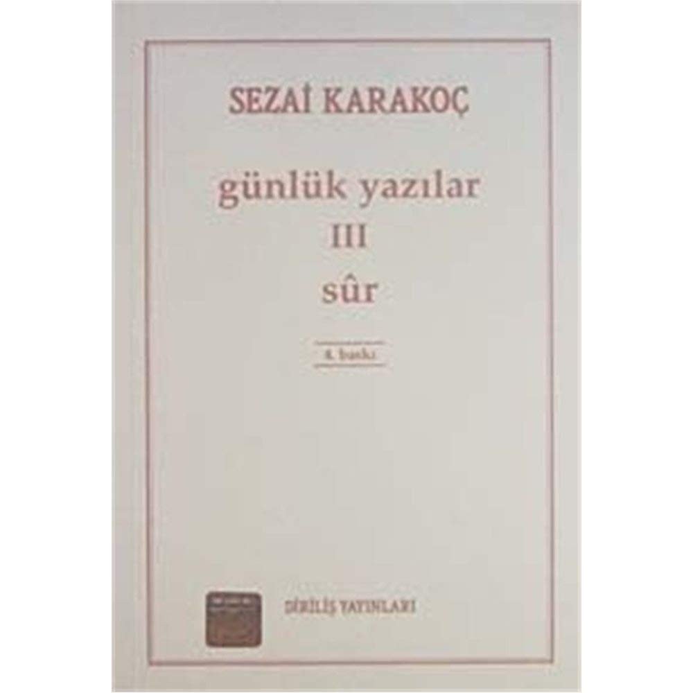Günlük Yazilar 3 - Sur