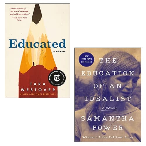 Educated By Tara Westover and The Education of an Idealist [Hardcover] By Samantha Power Books Collection Set