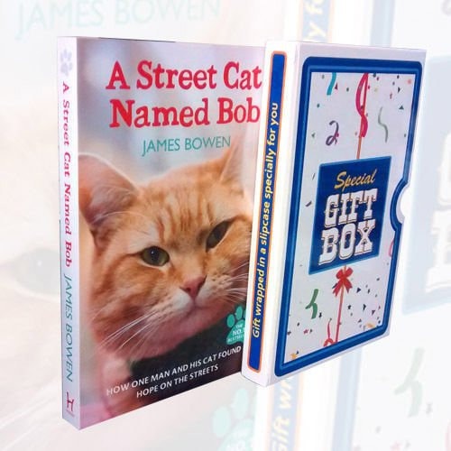 A Street Cat Named Bob By James Bowen Gift Wrapped in a Slipcase Specially For You