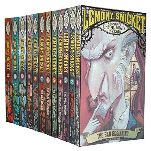 Lemony Snicket A Series of Unfortunate Events Collection 13 Books Bundle (The Austere Academy ,The Miserable Mill ,The Wide Window ,The Reptile Room ,The Bad Beginning ,The Ersatz Elevator)