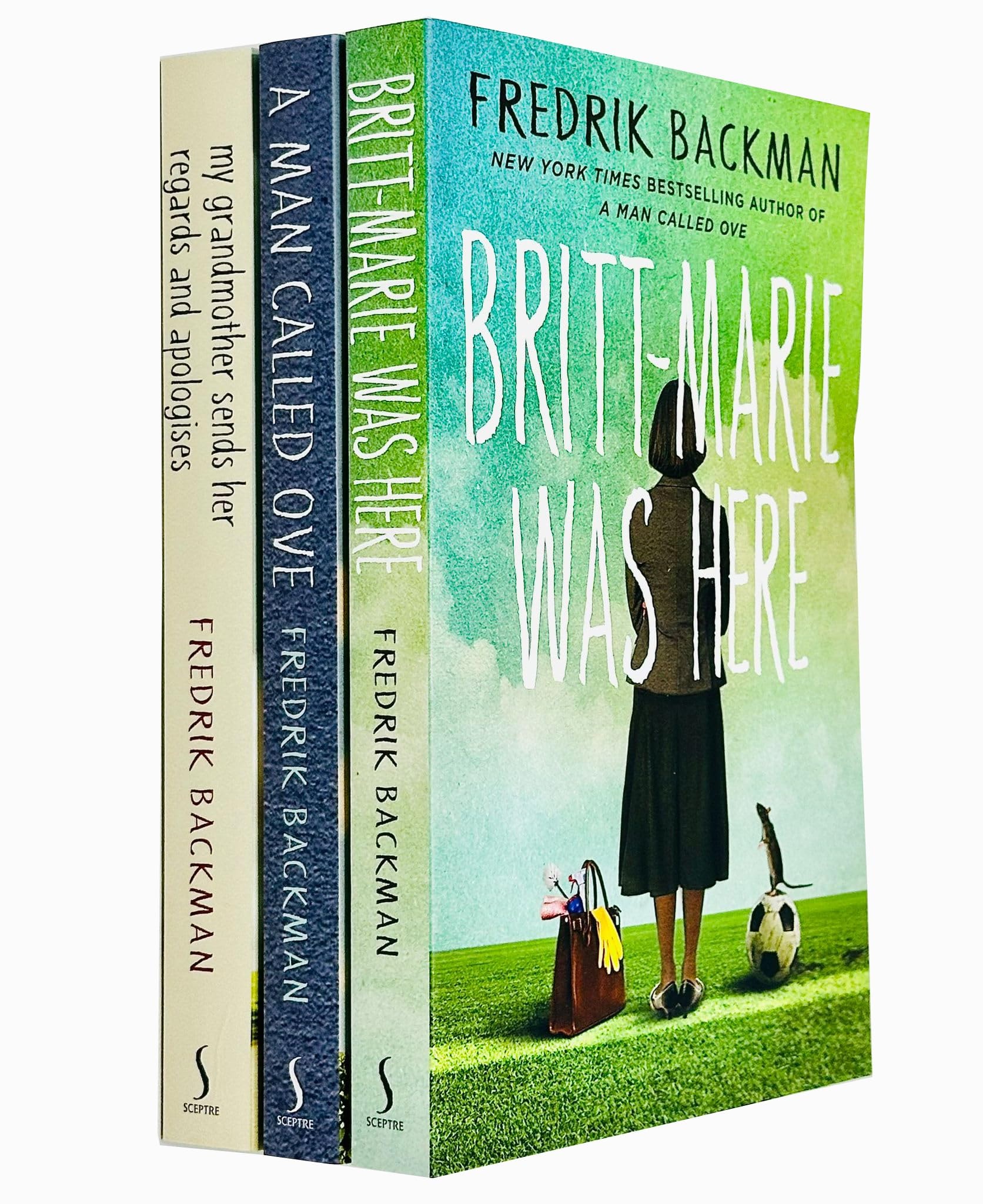 Fredrik Backman 3 Books Collection Bundle (A Man Called Ove, My Grandmother Sends Her Regards and Apologises, Britt-Marie Was Here)