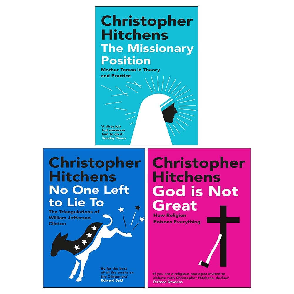 Christopher Hitchens 3 Books Collection Set - The Missionary Position,God Is Not Great,No One Left to Lie To